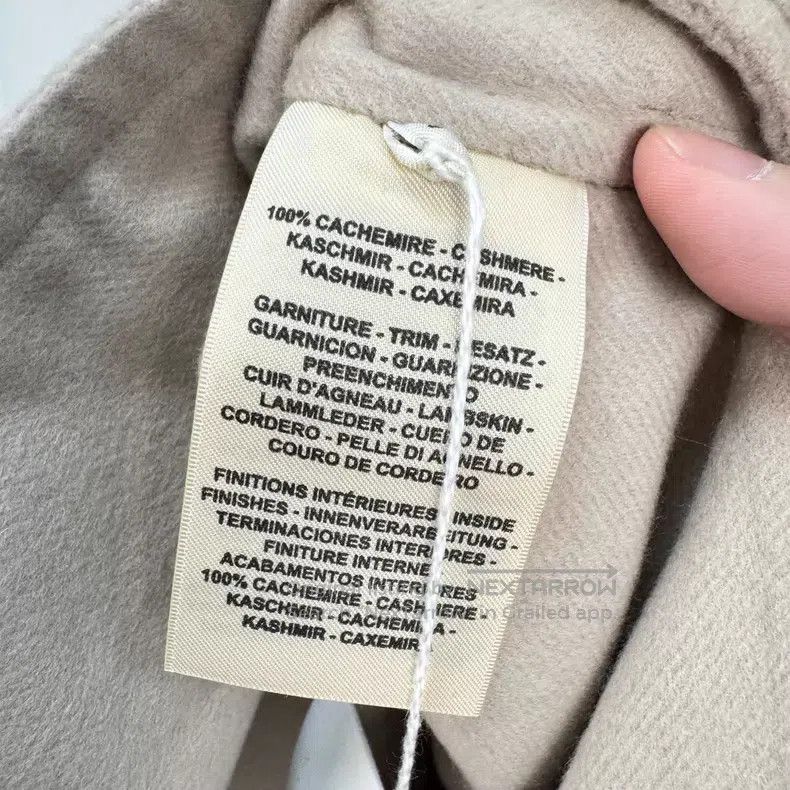 Hermes Hermes Beige Leather Patch Cashmere Waistcoat Jacket Size XXS / US 00 / IT 34 - 7 Thumbnail