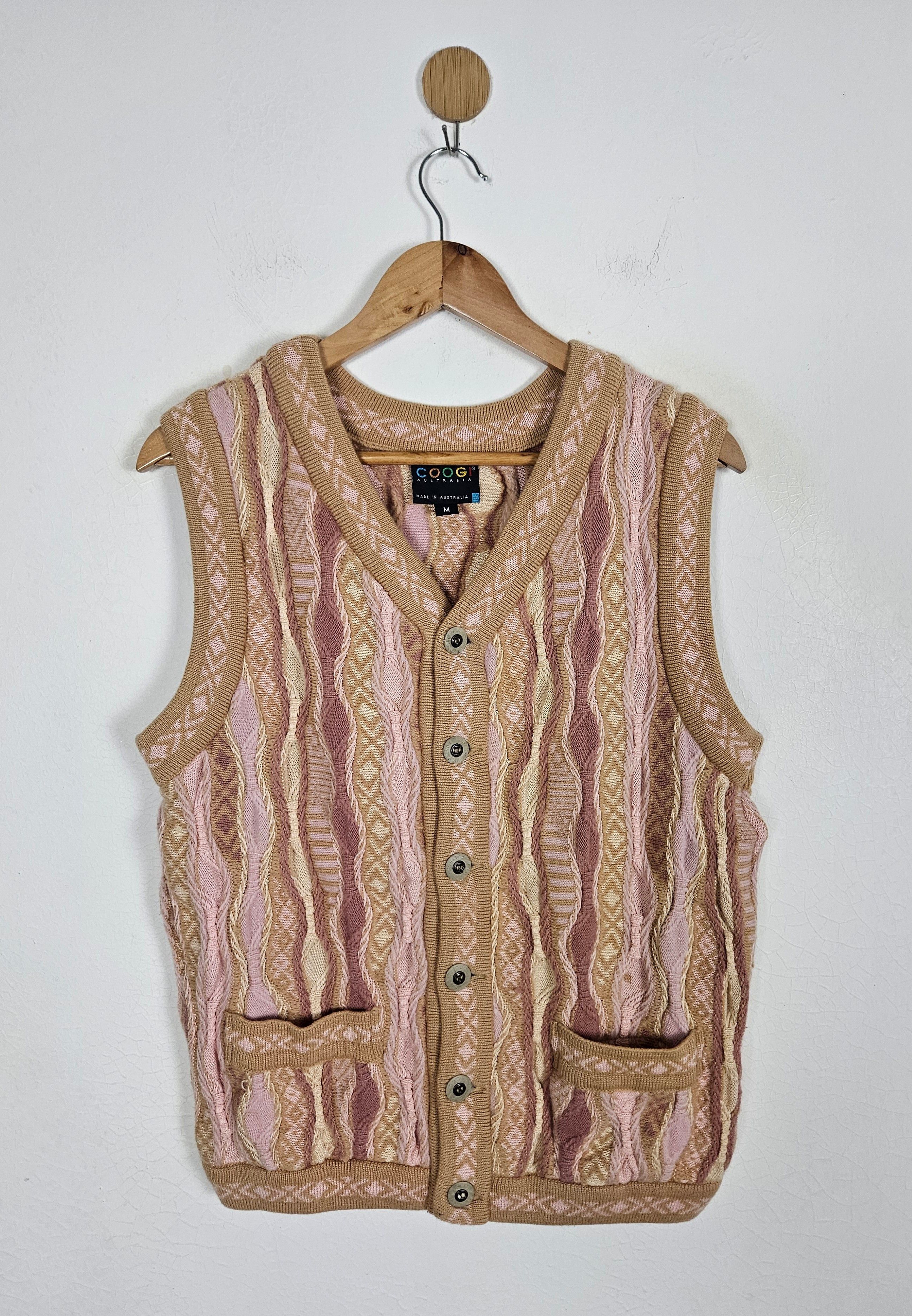 Coogi Vintage Coogi Rainbow Cable Australia Knit Sweater vest Size US M / EU 48-50 / 2 - 1 Thumbnail