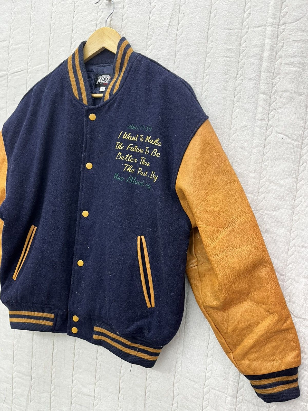 Japanese Brand ARCHIVE🔥NEO BLOOD VARSITY JACKET Size US M / EU 48-50 / 2 - 6 Thumbnail
