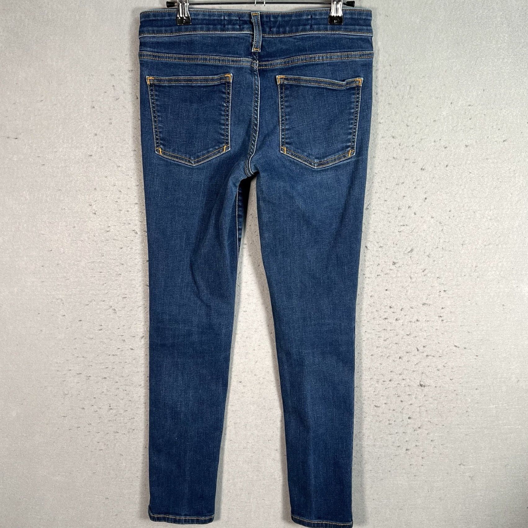 Vintage VINTAGE Pilcro And The Letterpress Skinny Jeans Adult Womens 27 Blue Dark Wash Slim Size 27" / US 4 / IT 40 - 2 Thumbnail