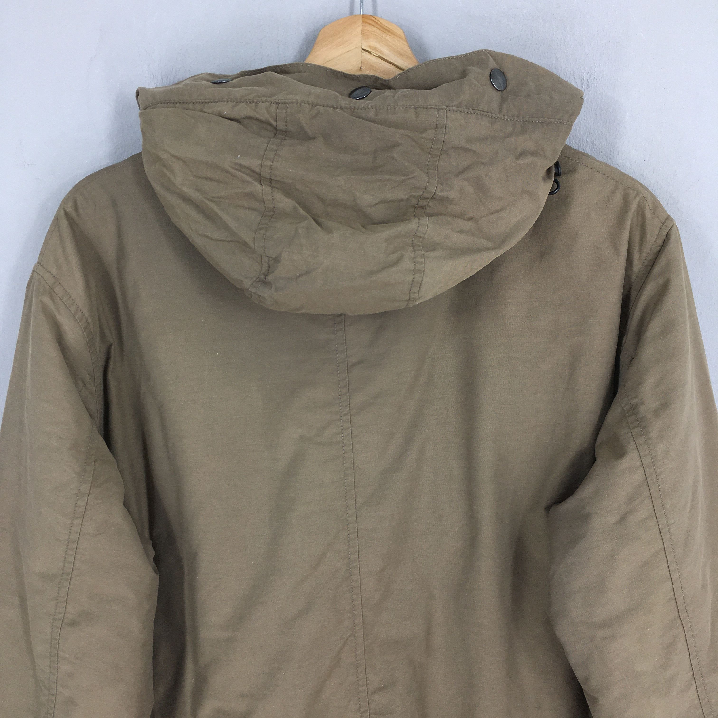 Japanese Brand Semantic Design Japan Brown Tactical Utility Hoodie Jacket Size US L / EU 52-54 / 3 - 9 Thumbnail