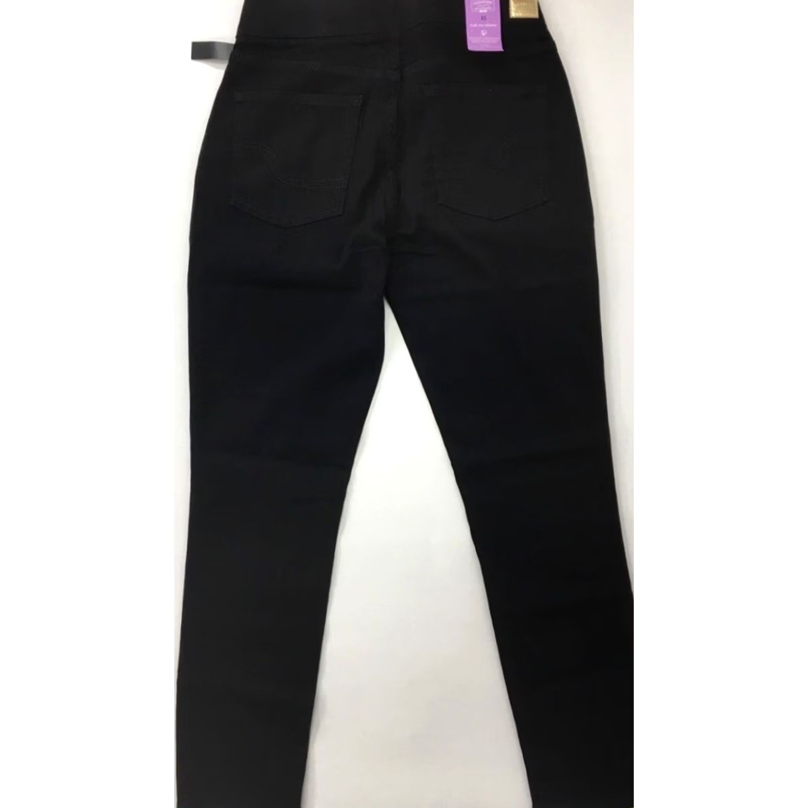 Vintage VINTAGE? No. Signature by Levi Strauss & Co. Women's Pull-On Skinny Jeans Black Stretch 6S Denim Jeans Black Women Pull-On Skinny 6S Size 28" / US 6 / IT 42 - 3 Thumbnail