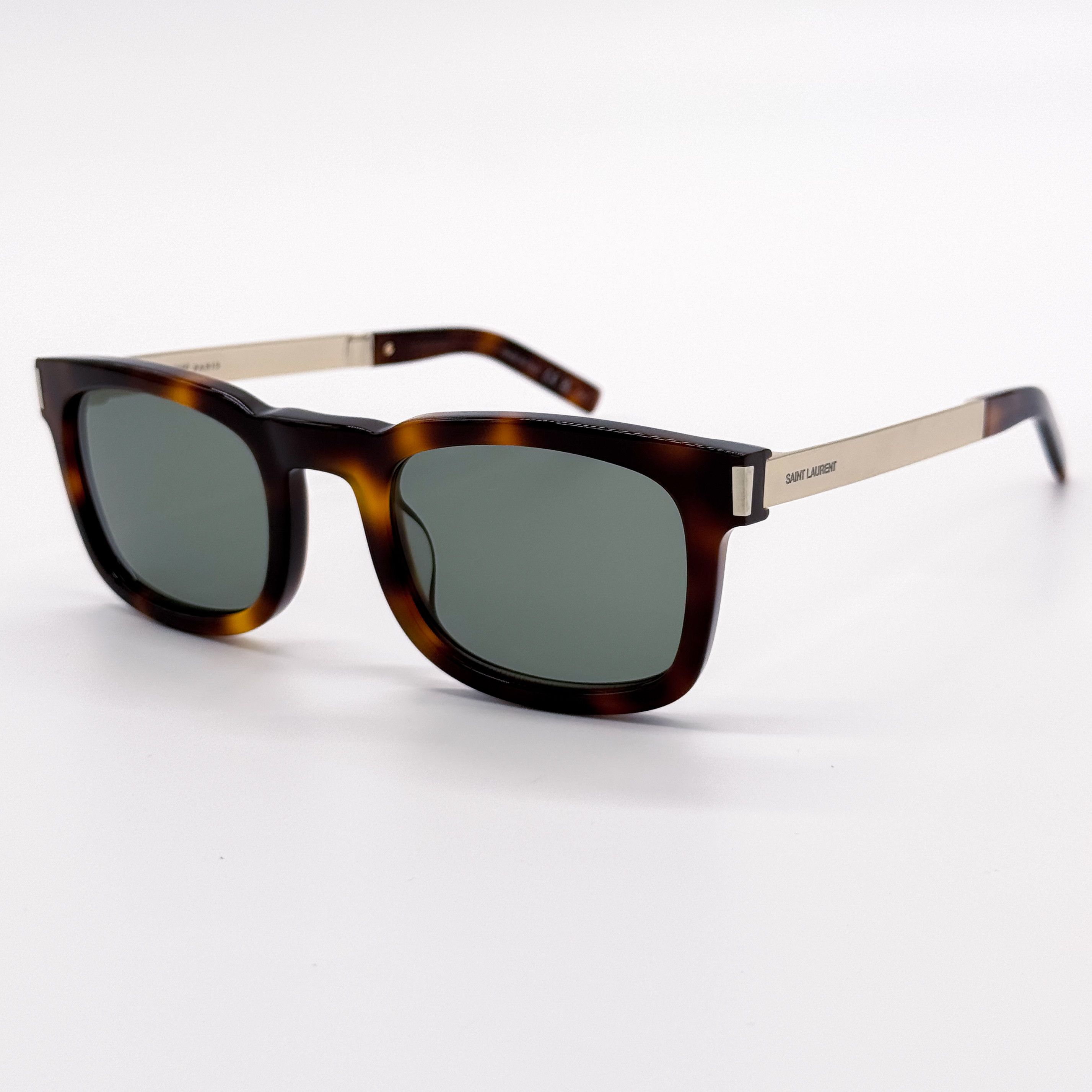 Yves Saint Laurent NEW SAINT LAURENT SL 581 002 HAVANA GREEN MEN SUNGLASSES Size ONE SIZE - 2 Thumbnail