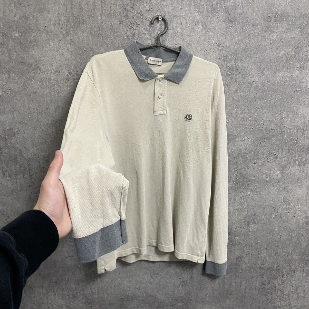 Moncler Moncler Polo Long Sleeve Size US XL / EU 56 / 4 - 2 Thumbnail