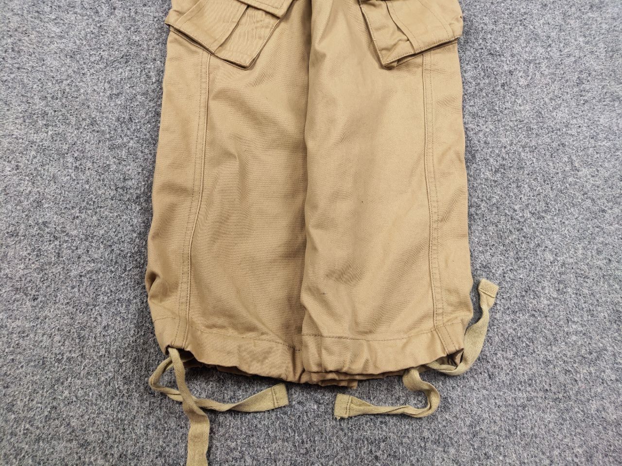 If Six Was Nine Vintage Le Grande Bleu Style Y2K Baige Baggy Cargo Pants Size US 34 / EU 50 - 6 Thumbnail