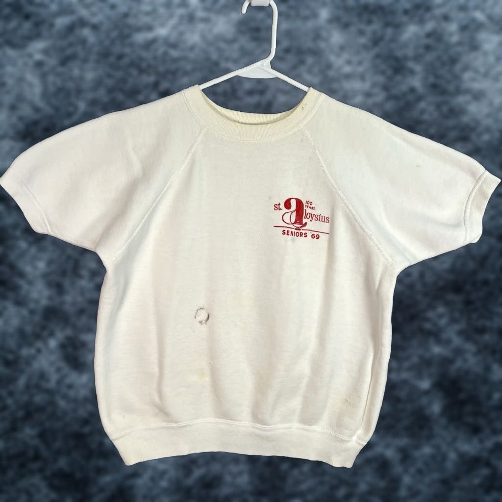 Vintage VINTAGE ST Aloysius Seniors Sweatshirt Adult Medium White Mens Shirt Size US M / EU 48-50 / 2 - 1 Thumbnail