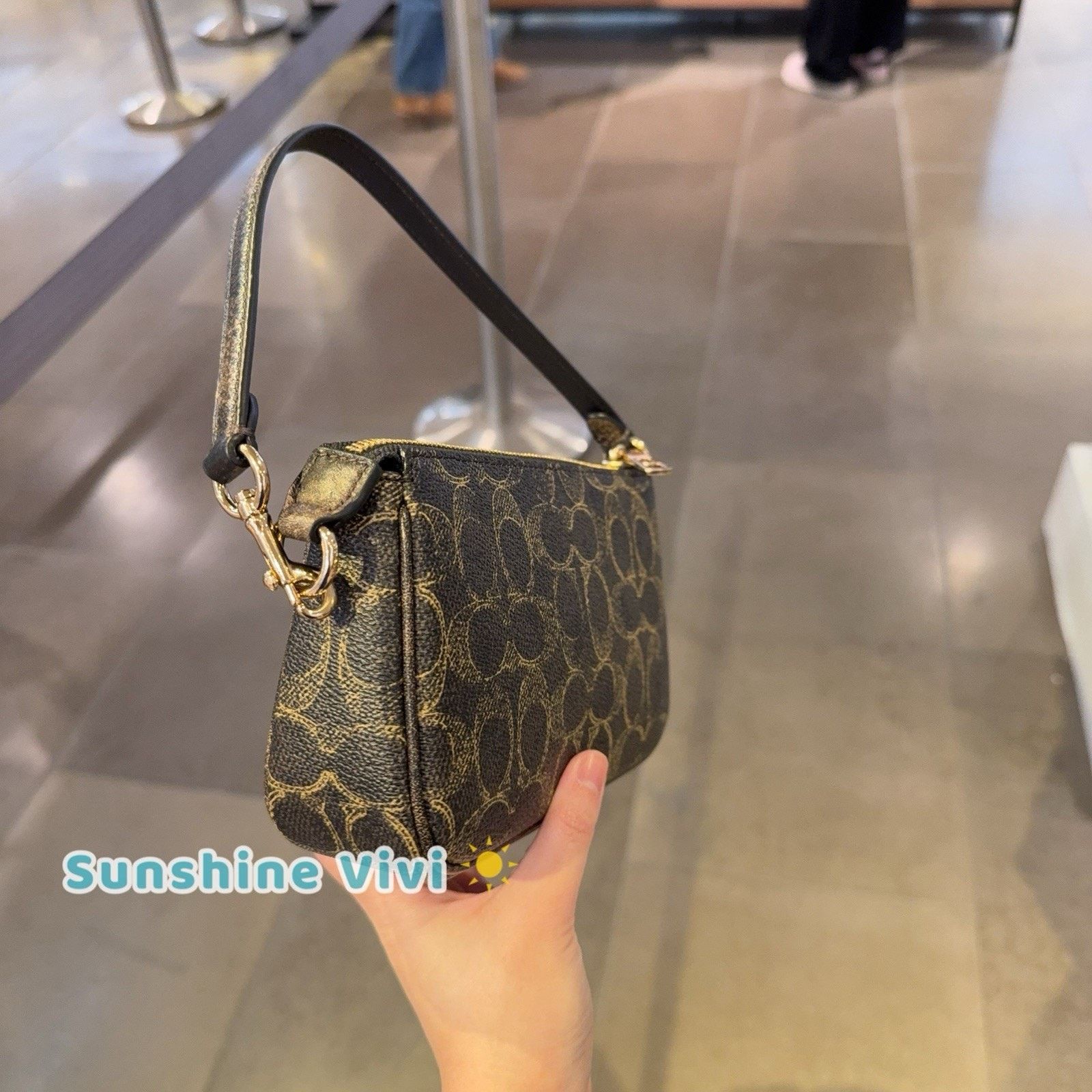Coach NWT Coach Nolita 19 In Loved Charms CDW32 Gold/Brown Size ONE SIZE - 4 Thumbnail