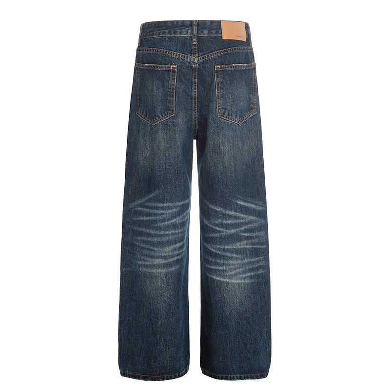 Jean American retro whiskering loose-fitting jeans for men Size US 32 / EU 48 - 2 Thumbnail