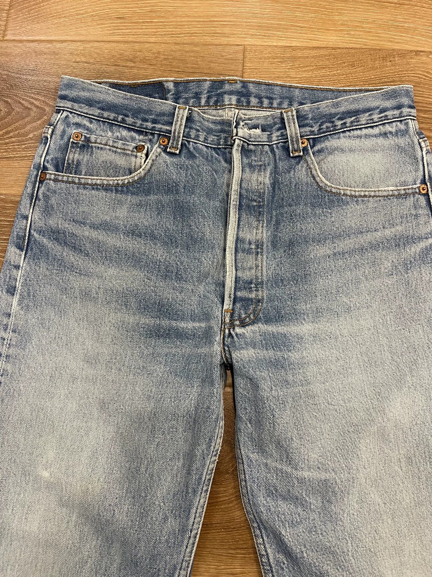 Levi's Vintage Levi's 501 90s USA Thick Clean Wash Size US 34 / EU 50 - 3 Thumbnail