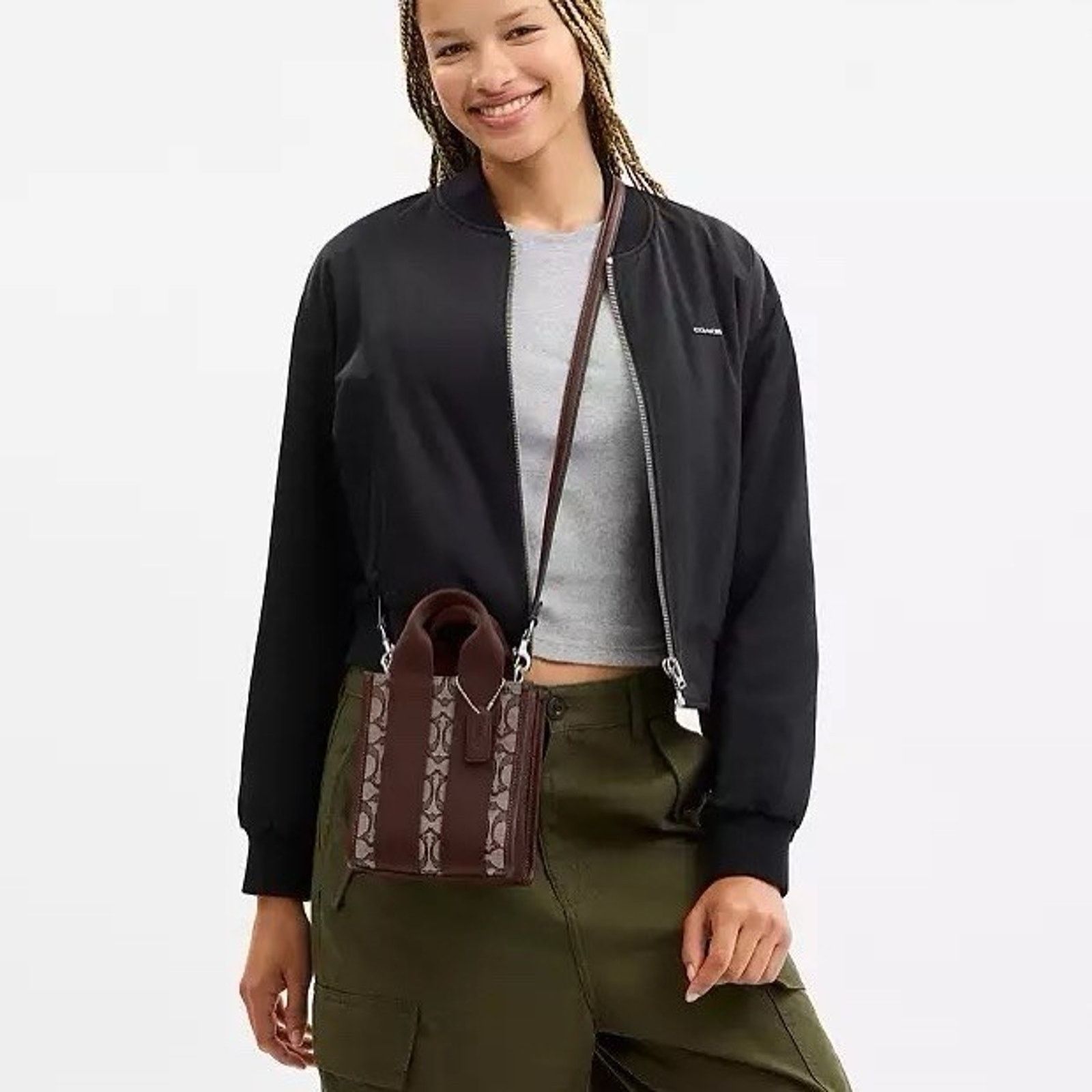 Coach NWT Coach Smith Mini Tote Bag CCL75 Silver/Oak/Maple Size ONE SIZE - 8 Thumbnail