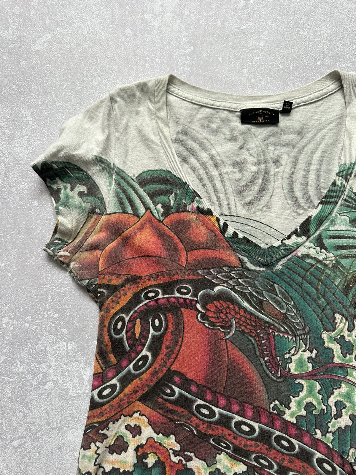 Christian Audigier × Vintage T-shirt Christian Audigier size S Size S / US 4 / IT 40 - 5 Thumbnail