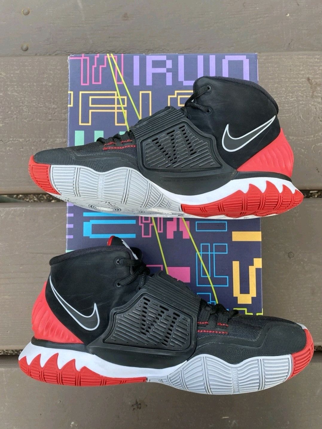 Nike Nike Kyrie 6 Bred BQ4630002 Size 8.5 Men Size US 8.5 / EU 41-42 - 4 Thumbnail