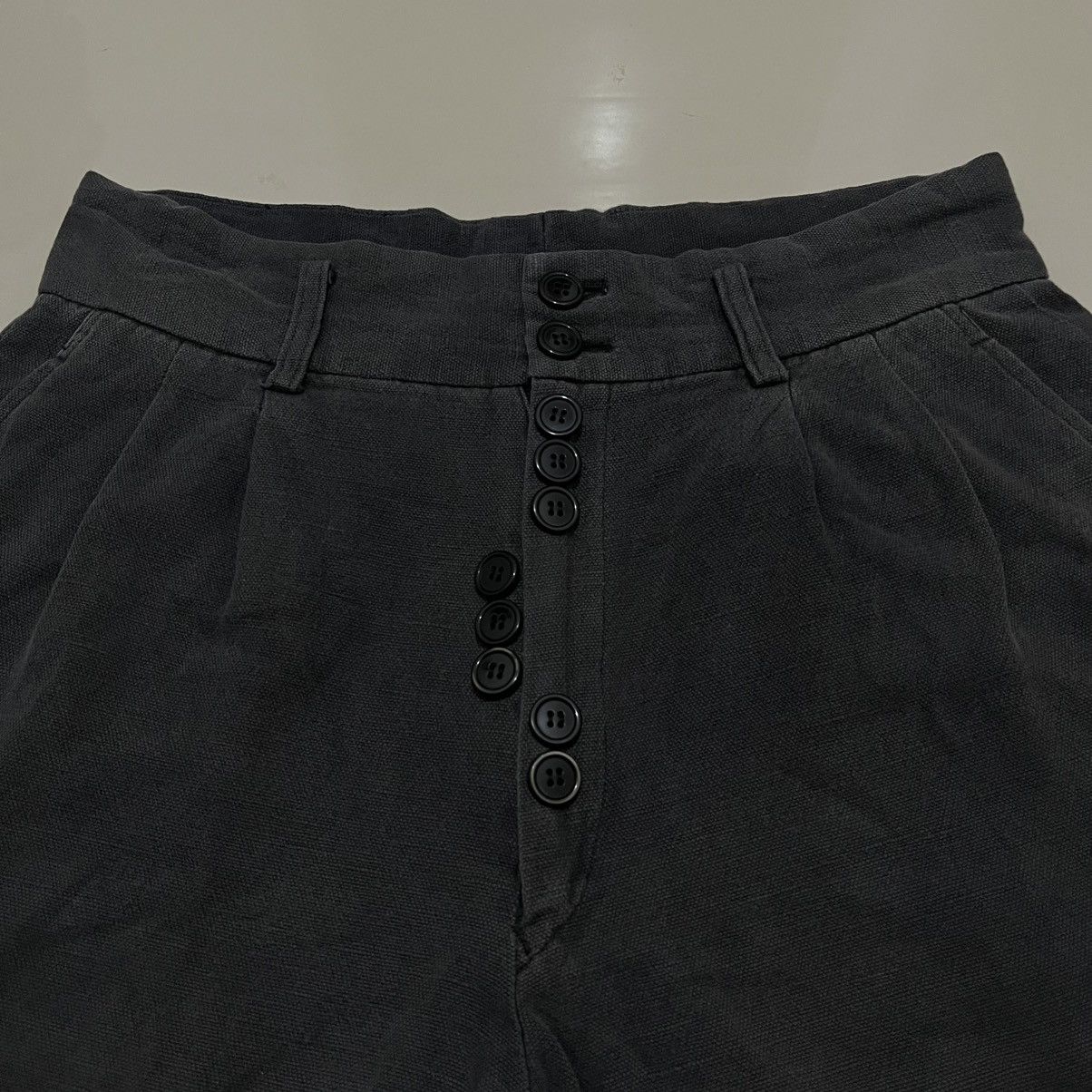 Comme des Garcons Homme ARCHIVE 80’s COMME DES GARCONS HOMME BUTTONS CANVAS BALLOON Size US 32 / EU 48 - 3 Thumbnail