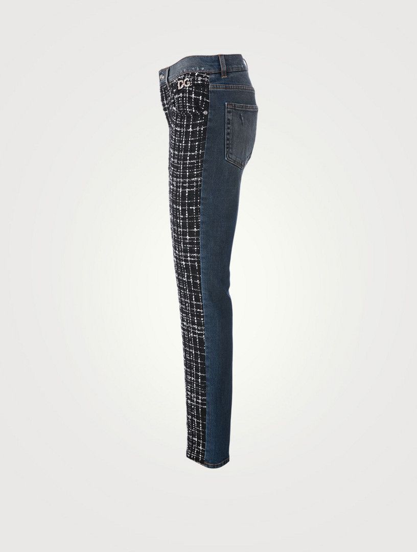 Dolce & Gabbana o1y0925 Casual Denim Pant in Black/White Size 27" / US 4 / IT 40 - 3 Thumbnail