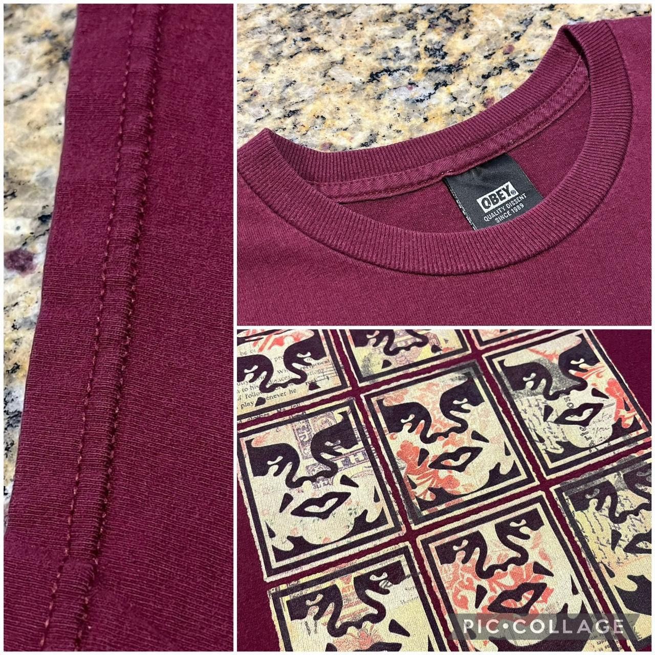 Obey × Vintage Vintage Y2K Obey Skate Streetwear Essential Tshirt Size US S / EU 44-46 / 1 - 3 Thumbnail