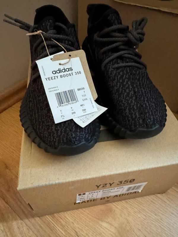 Kanye West × Yeezy Adidas Yeezy boost Yeezy 350 v2 pirate black EU40 2/3 US7,5 Size US 7.5 / EU 40-41 - 5 Thumbnail
