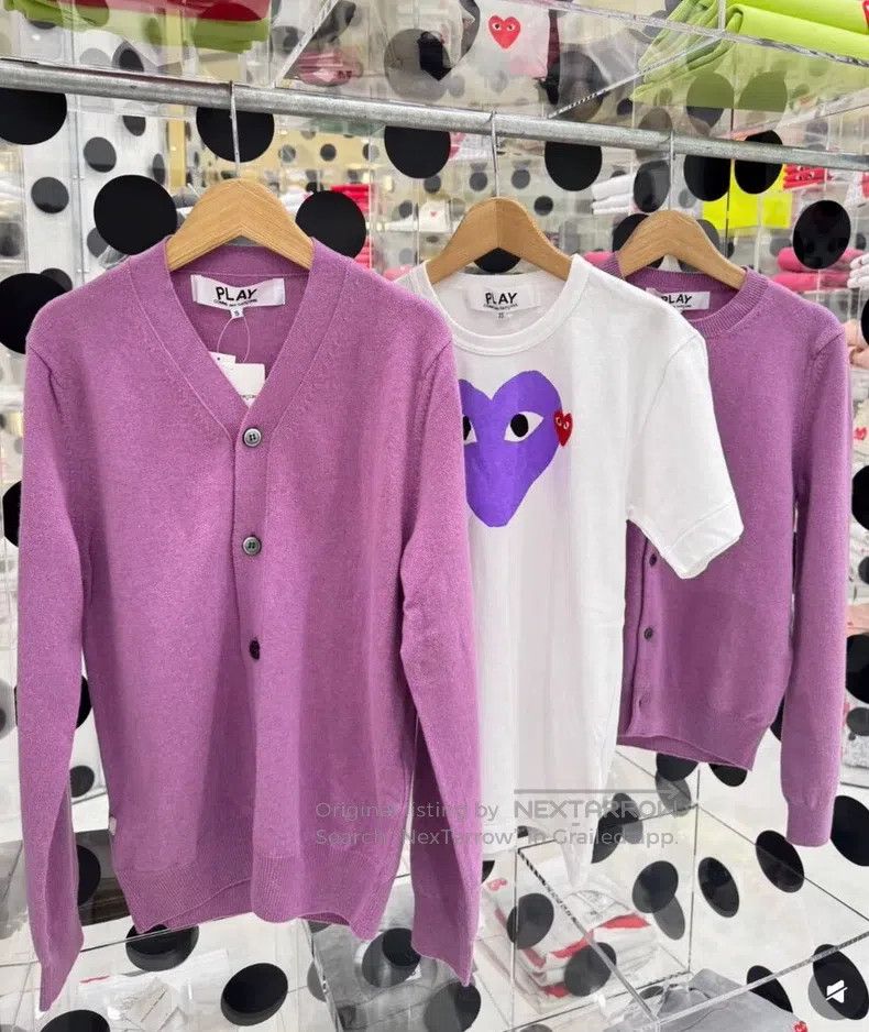 Comme des Garcons Comme Des Garcons V-neck Logo on Sleeve Cardigan Jacket Size M / US 6-8 / IT 42-44 - 2 Thumbnail