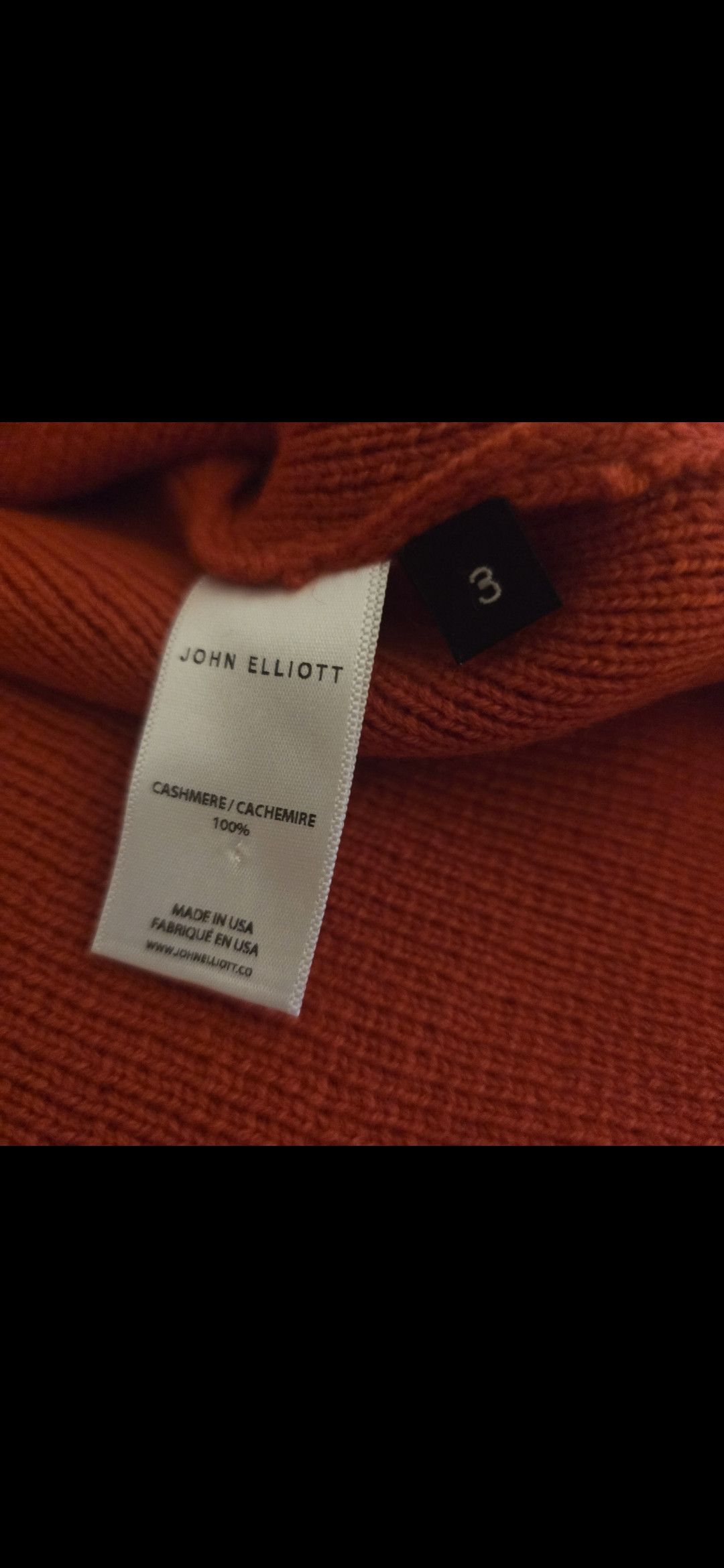 John Elliott Rare John Elliott size L size 3 Red Orange Cashmere Sweater Size US L / EU 52-54 / 3 - 4 Thumbnail