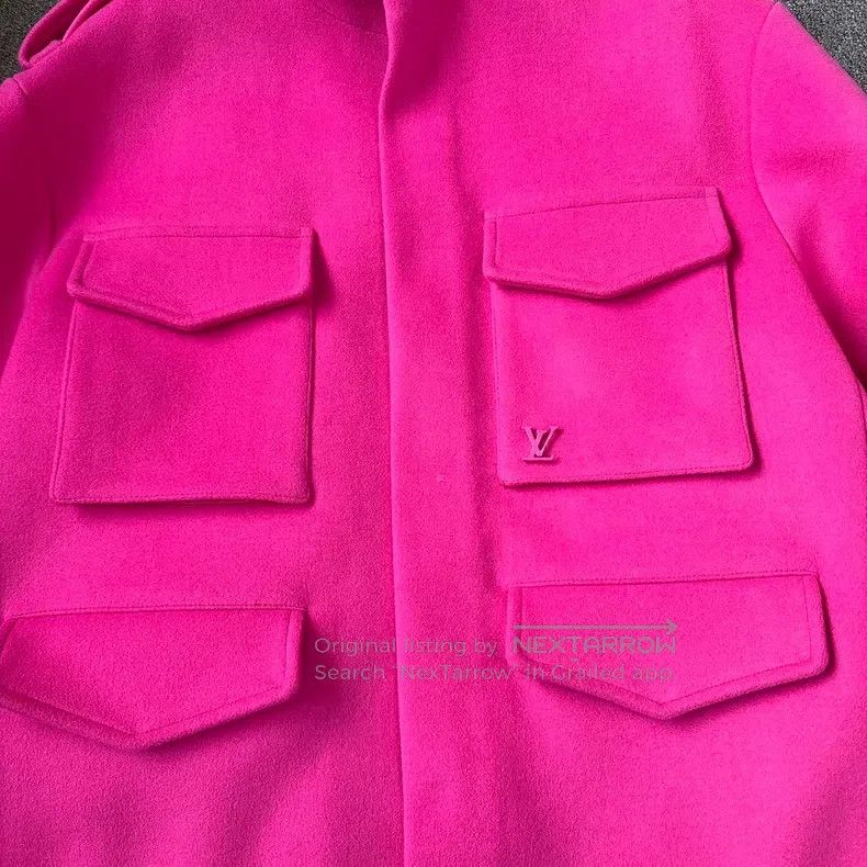 Louis Vuitton Louis Vuitton Pink sheep wool coat Size US M / EU 48-50 / 2 - 3 Thumbnail