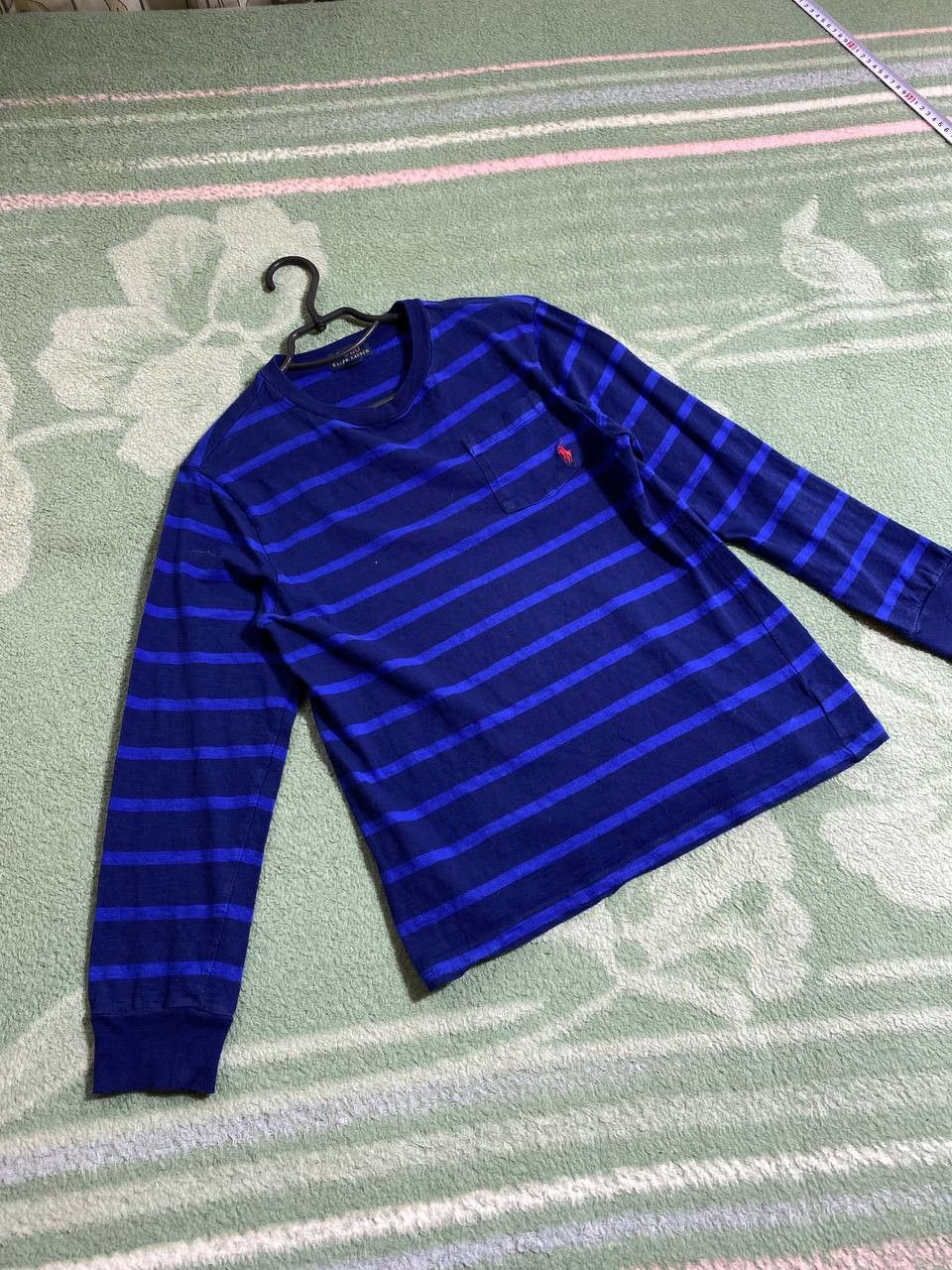 Polo Ralph Lauren × Vintage Vintage Polo Ralph Lauren Rugby Sweatshirt Striped Baggy 90s Size US S / EU 44-46 / 1 - 14 Thumbnail