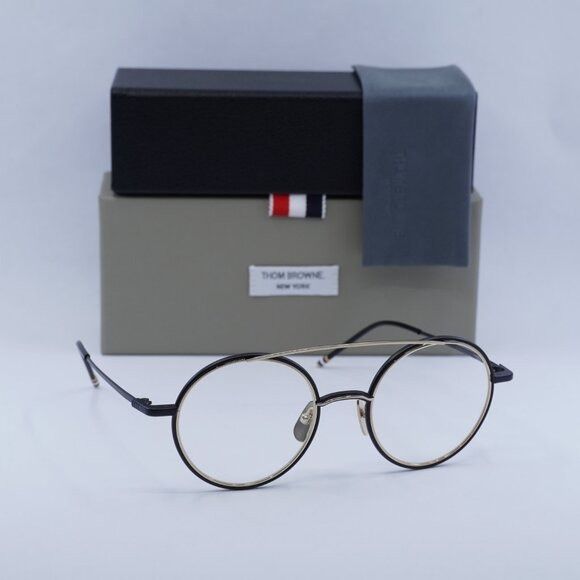 Thom Browne Thom Browne TB108 ABLKGLD50 Eyeglasses Size ONE SIZE - 7 Thumbnail