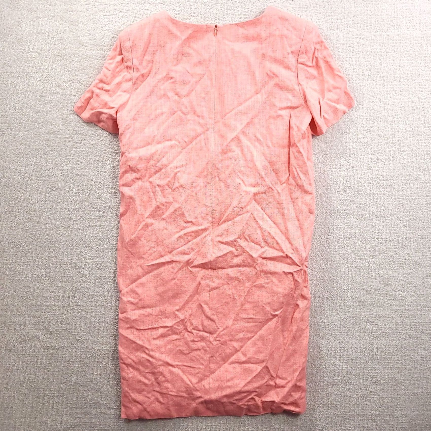 Talbots VINTAGE Talbots Dress Pink Short Sleeve A-line 8 Made In USA Womens Dress Size 30" / US 8 / IT 44 - 5 Thumbnail