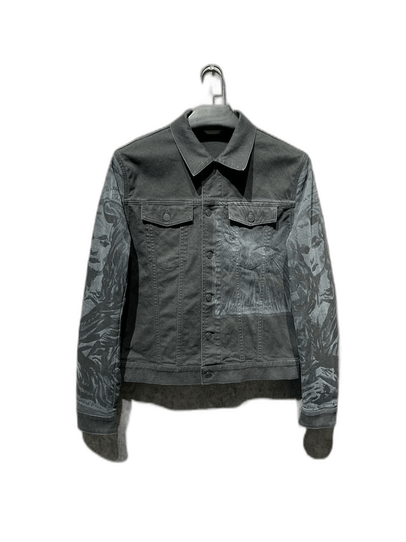 Dior Dior Dior denim jacket with dark graffiti-2507 Size US L / EU 52-54 / 3 - 1 Thumbnail