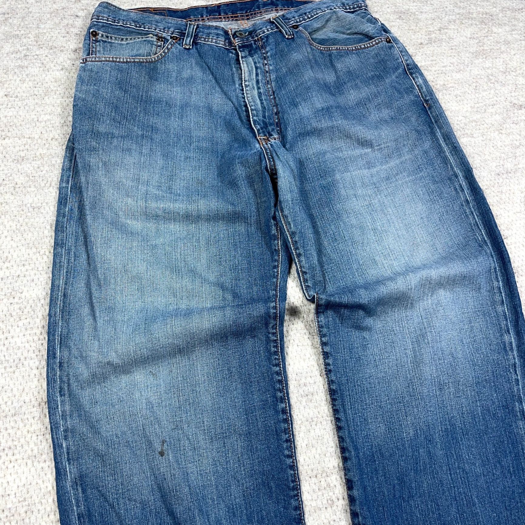 Polo Ralph Lauren VINTAGE Polo Ralph Lauren Jeans Men 38x30 Brixton Loose Fit Baggy Y2K PRL Faded Jeans Men 38 Blue 90s Size US M / EU 48-50 / 2 - 3 Thumbnail