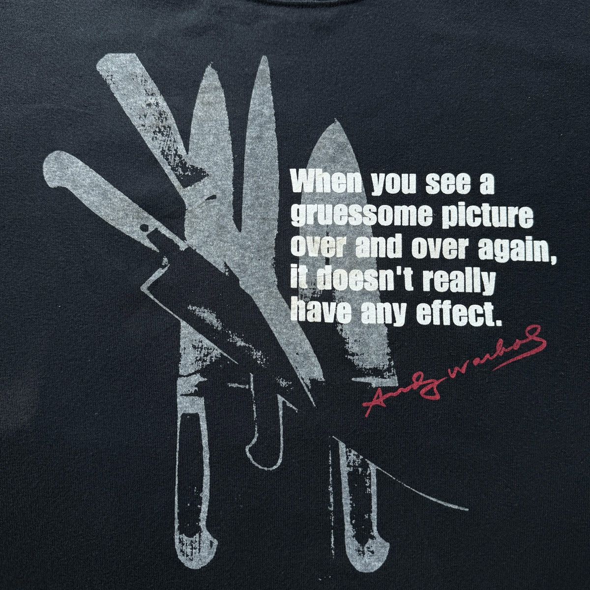 Andy Warhol × Japanese Brand × Vintage Andy Warhol Knives uniqlo pop art artist museum tee designer Size US M / EU 48-50 / 2 - 2 Thumbnail