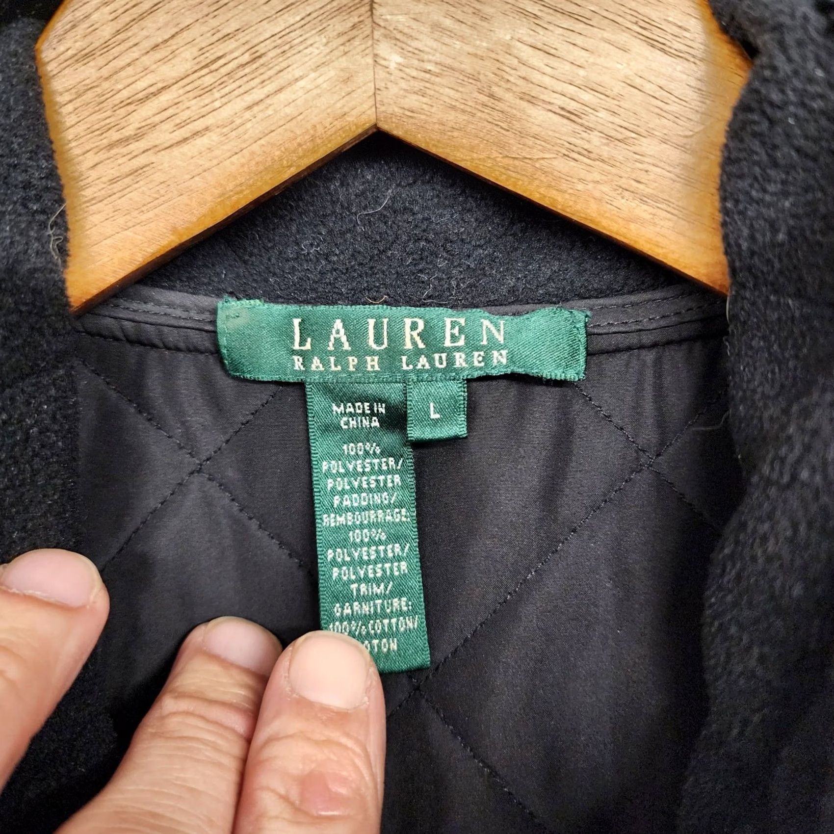 Ralph Lauren Ralph Lauren LRL Vest Women Large Black Hunting Shooting Corduroy Shoulder Patch Size L / US 10 / IT 46 - 3 Thumbnail