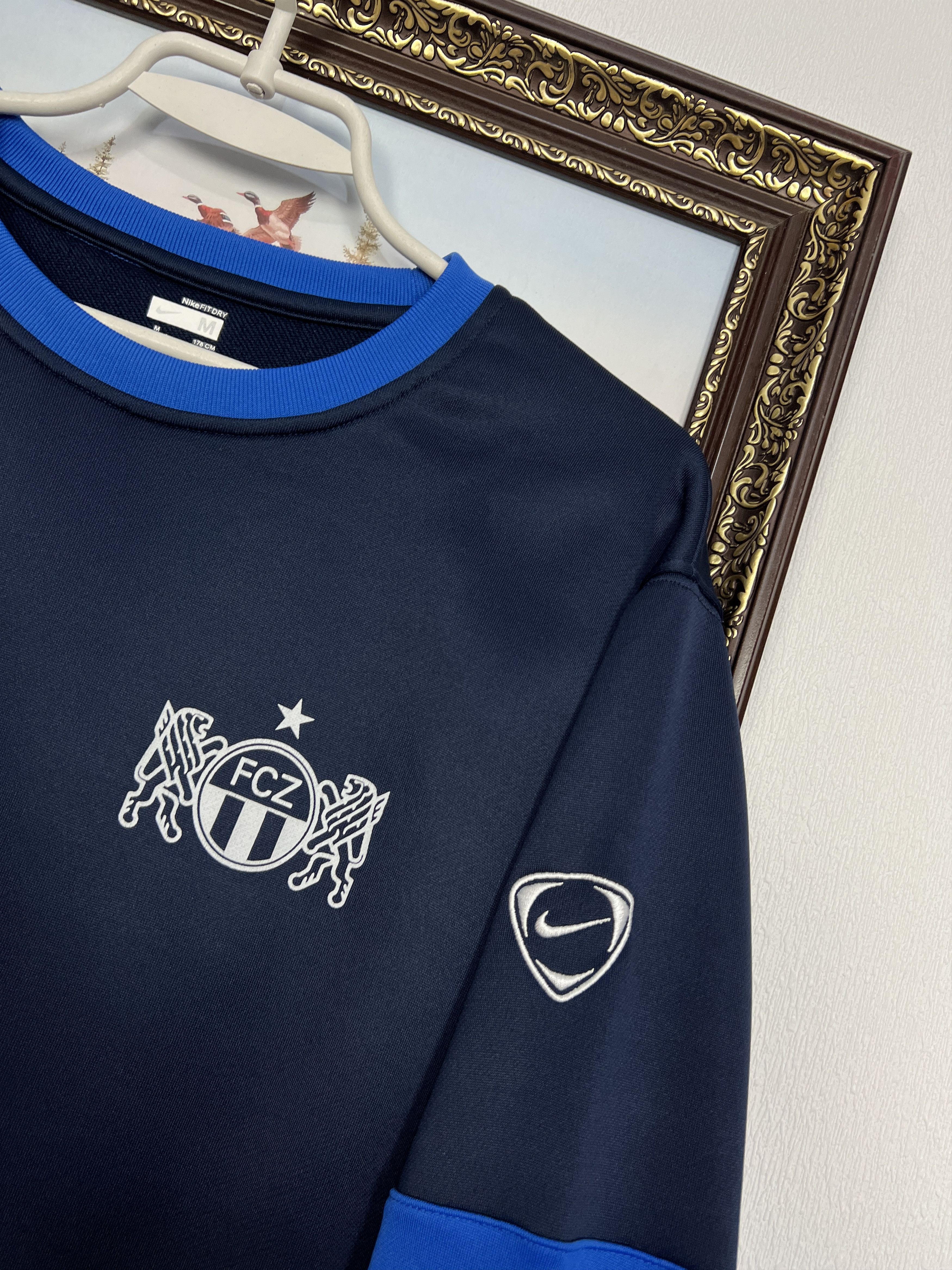 Nike Vintage Zurich Football Sweatshirt Soccer Track Top Crewneck Size US M / EU 48-50 / 2 - 3 Thumbnail