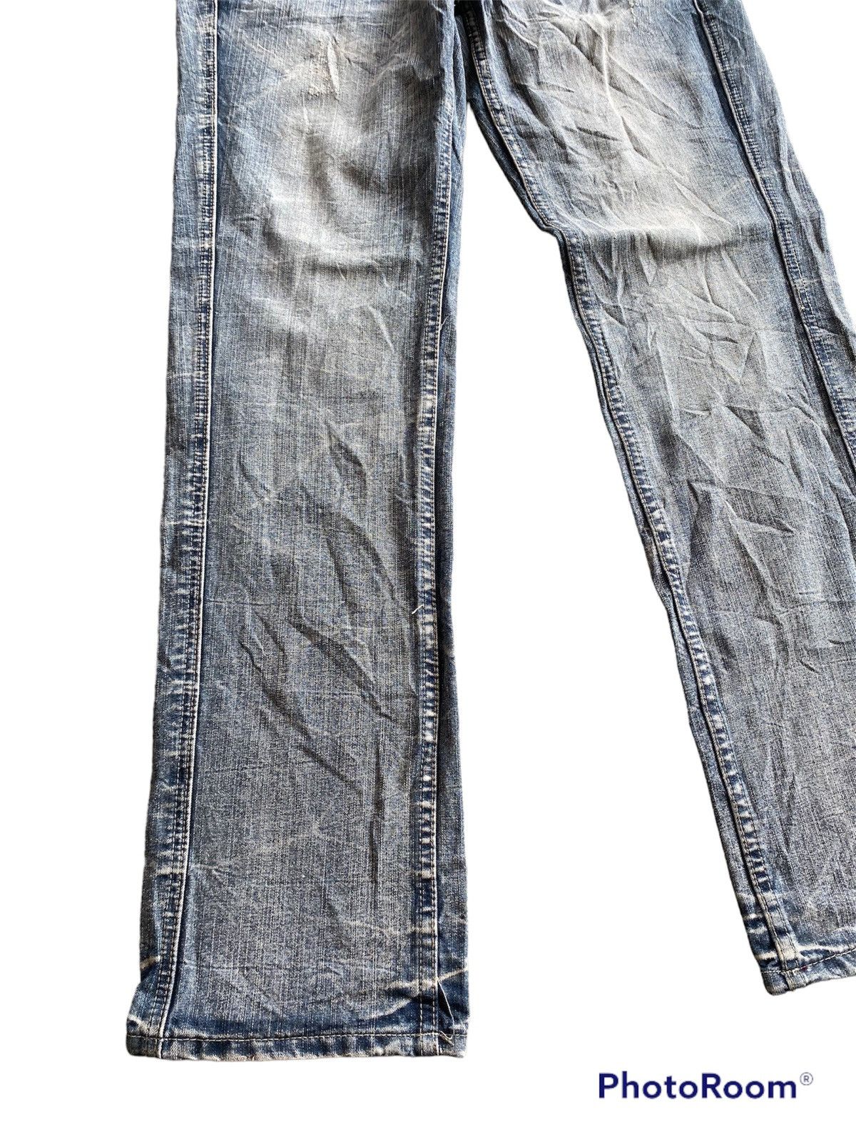 Hysteric Glamour × Japanese Brand Faded Black Japan Real Vintage Distressed Denim p186 Size US 34 / EU 50 - 2 Thumbnail