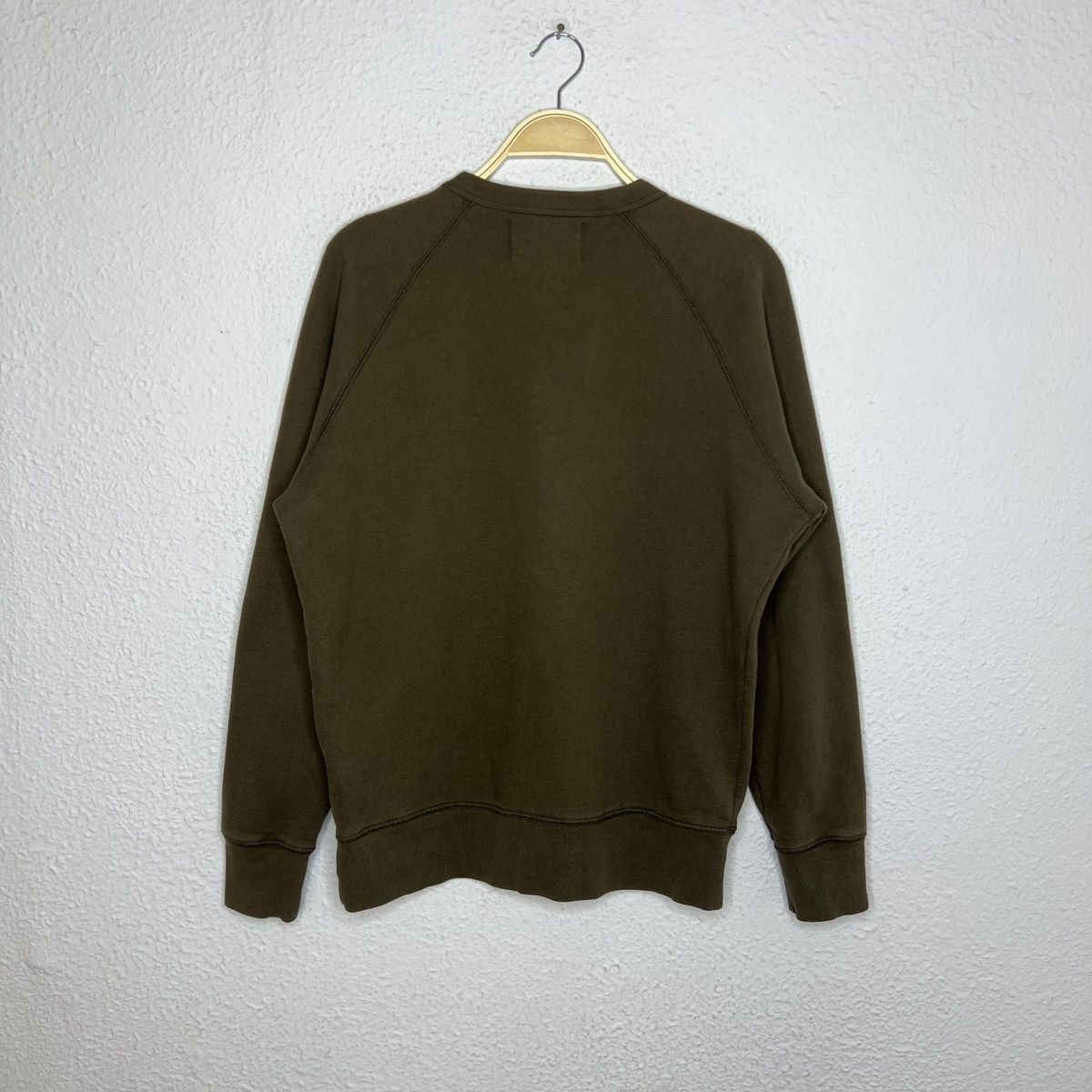 Our Legacy Base Sweat Crewneck in Khaki Green Cotton 48 Sweatshirt Size US M / EU 48-50 / 2 - 7 Thumbnail