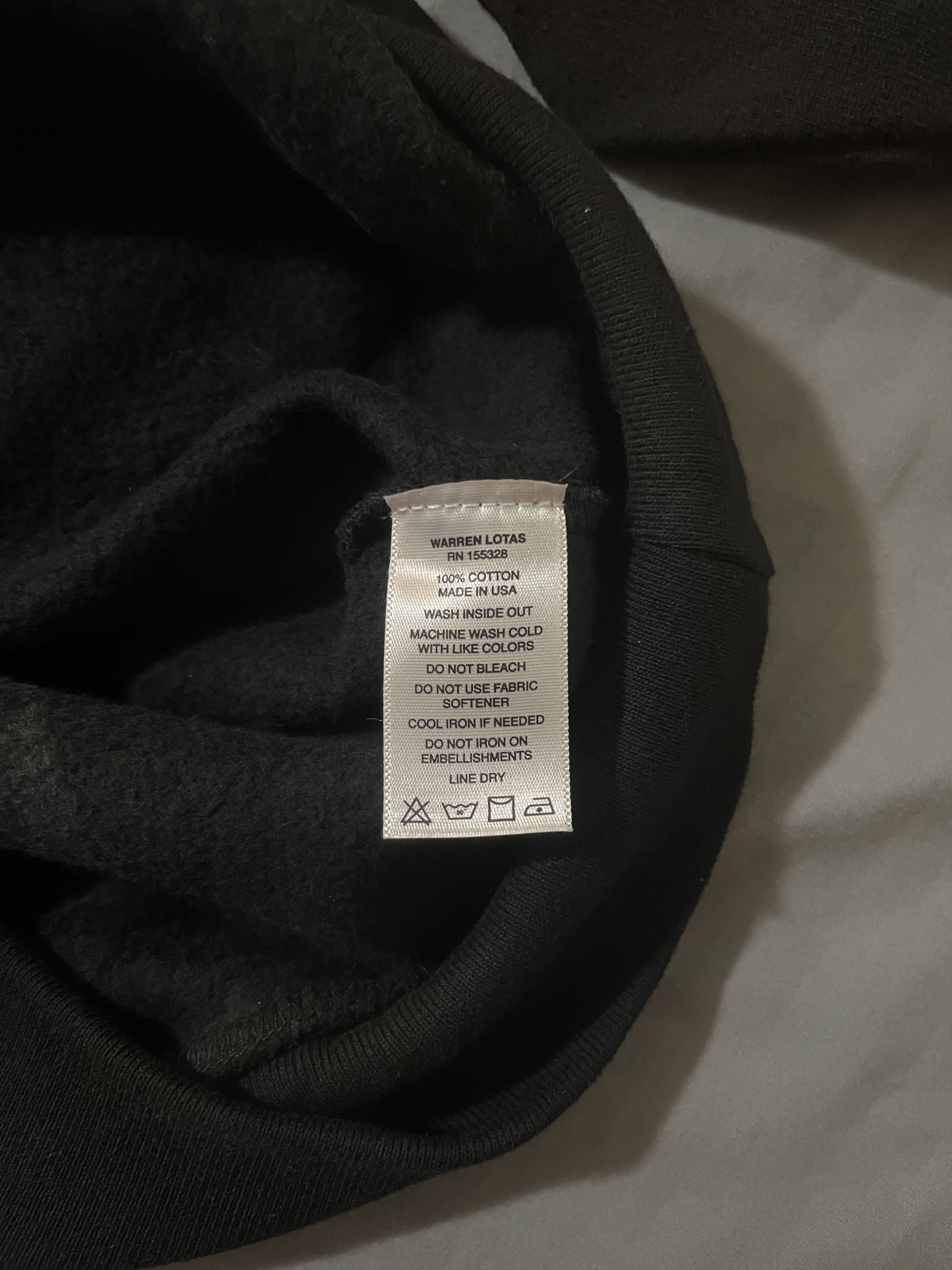 Warren Lotas Warren Lotas Small Hooded Sweatshirt Black Las Vegas Size US S / EU 44-46 / 1 - 8 Thumbnail