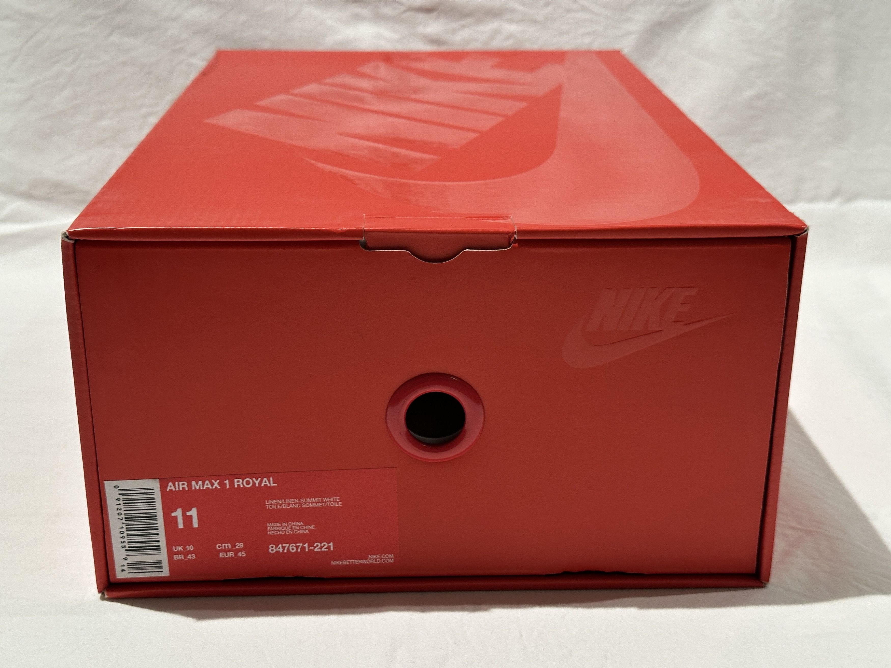 Nike BRAND NEW *RARE* NIKELAB – AIR MAX 1 “ROYAL LINEN” SZ 11 Size US 11 / EU 44 - 10 Thumbnail