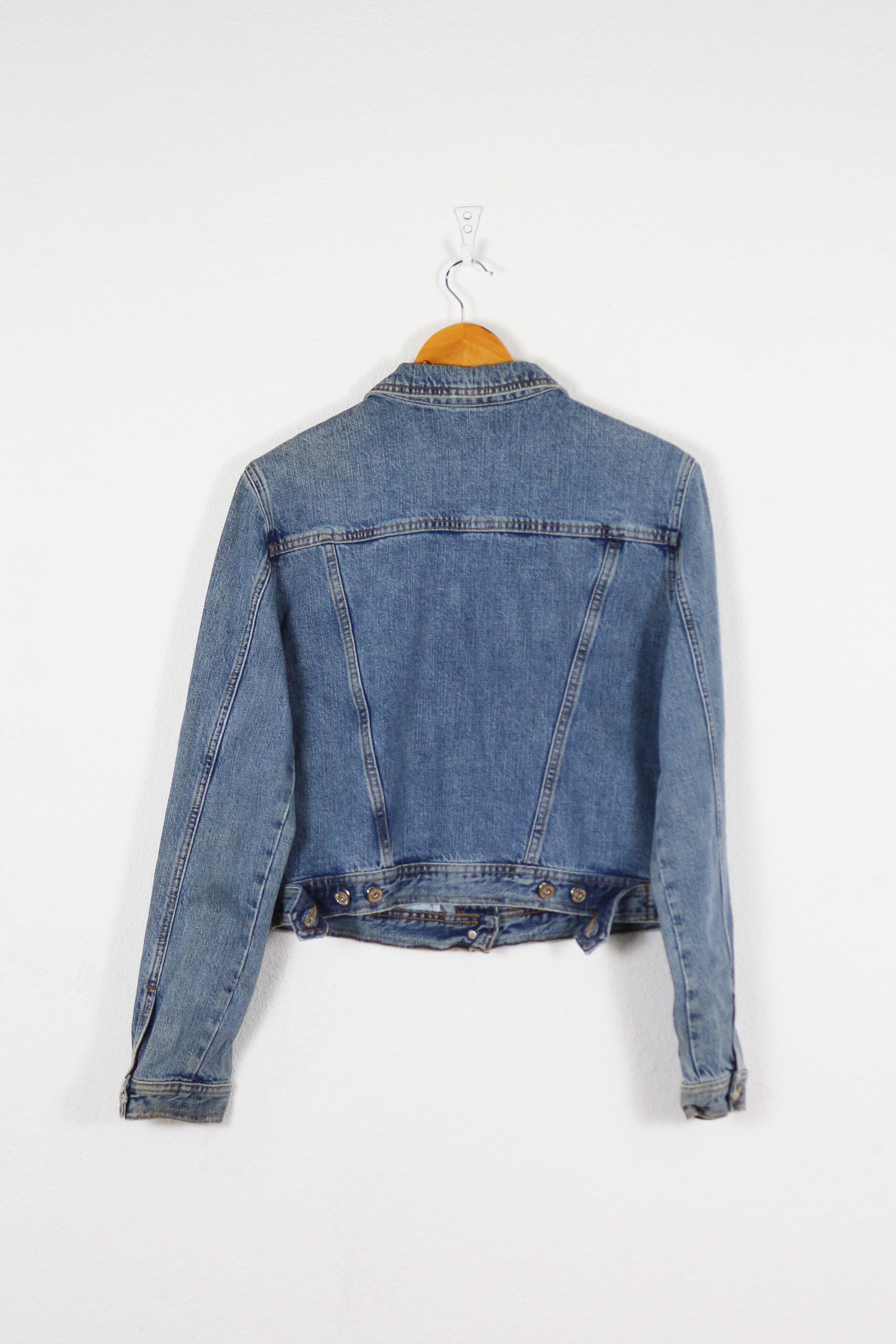Katharine Hamnett London Katharine Hamnett Washed Track Denim Jeans Jacket Y2K NZ Size XL / US 12-14 / IT 48-50 - 6 Thumbnail