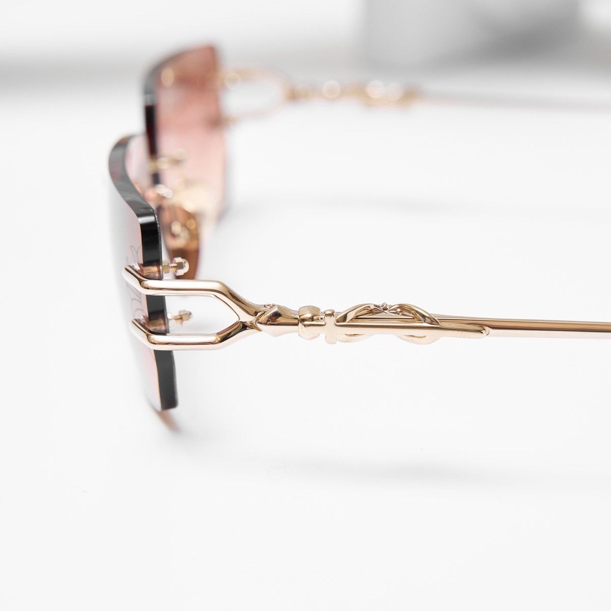 Chrome Hearts CHROME HEARTS LORDIE GOLD PLATED SUNGLASSES Size ONE SIZE - 4 Thumbnail