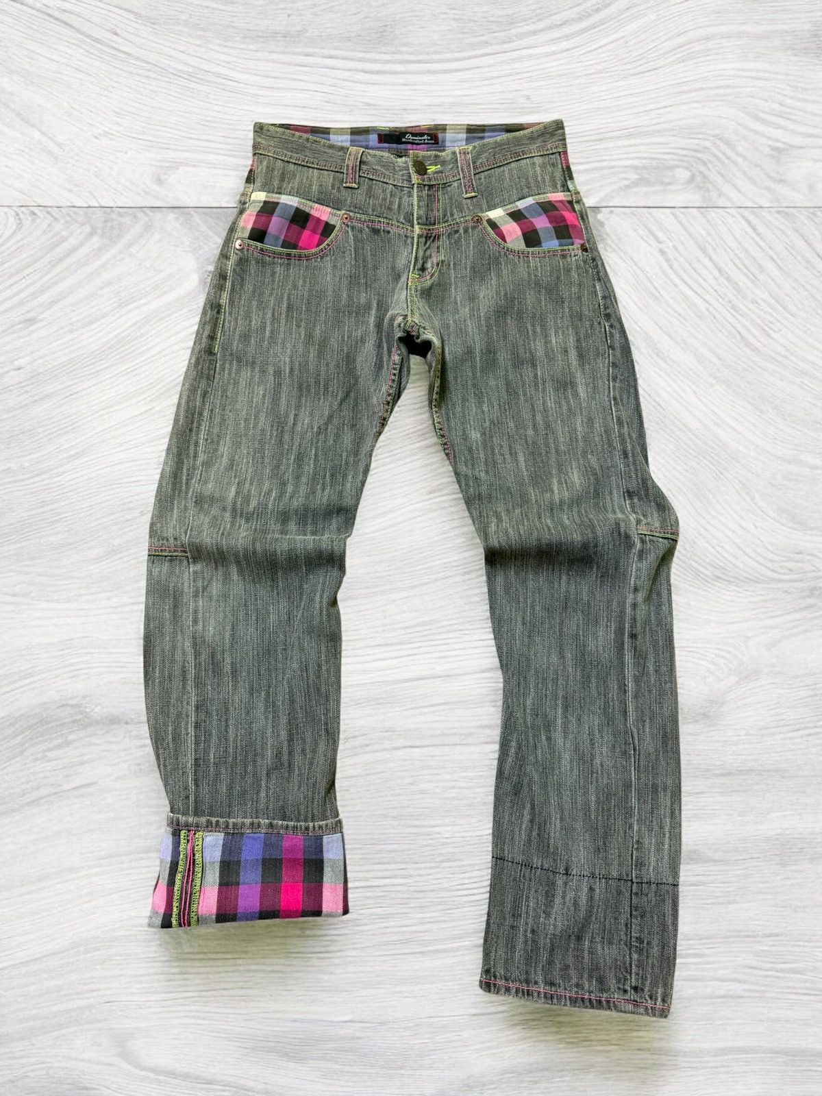 If Six Was Nine Dominate Handcrafted Plaid Tartans Junya Watanabe Denim Size US 32 / EU 48 - 2 Thumbnail