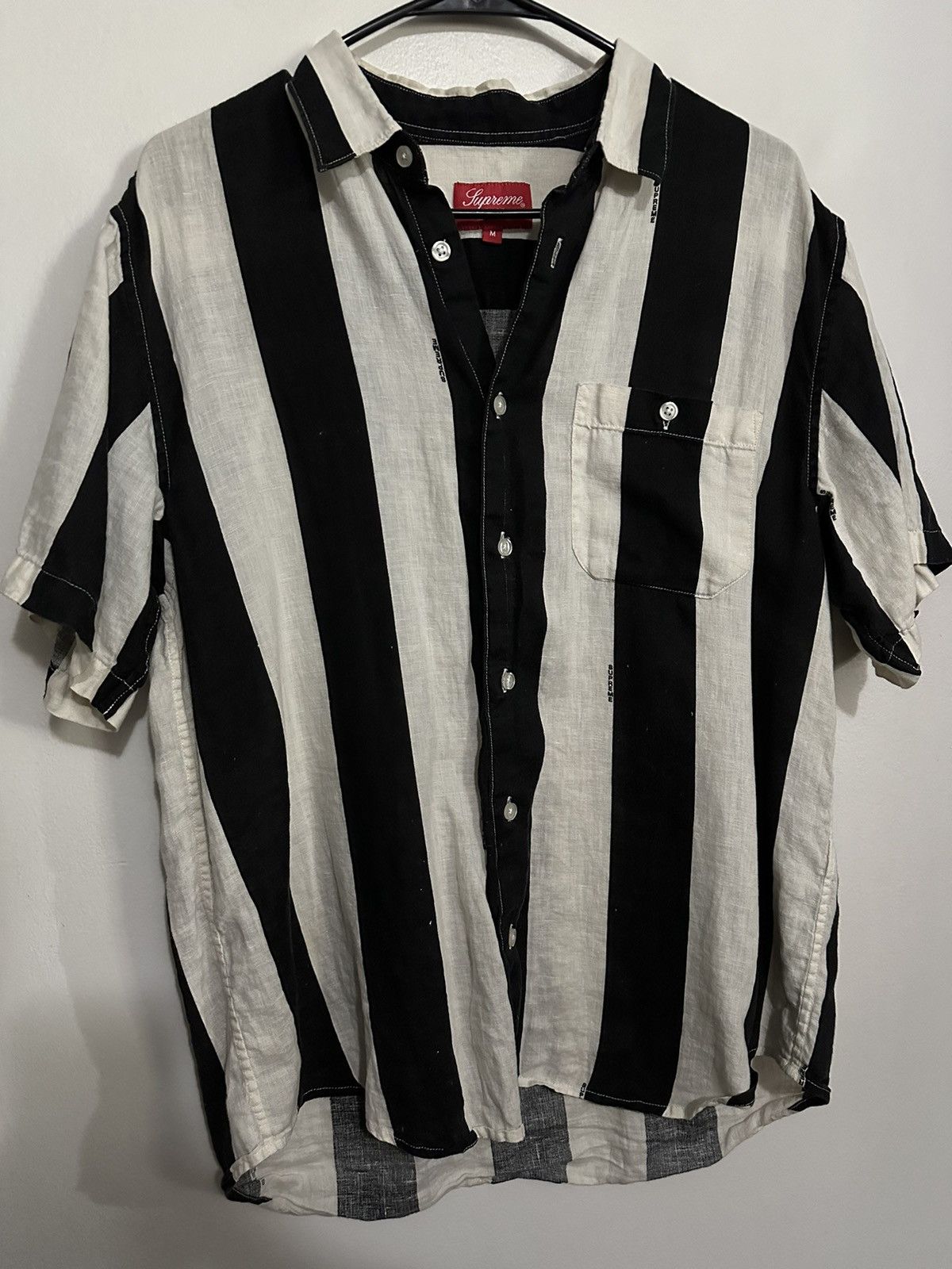 Supreme Wide Stripe Linen Shirt
