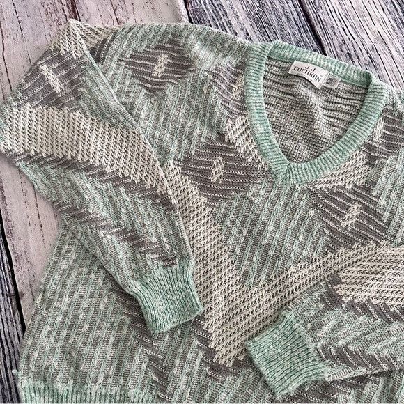 Vintage Vintage J.J. Cochran Cotton Blend Unique Knit Sweater Size US L / EU 52-54 / 3 - 2 Thumbnail