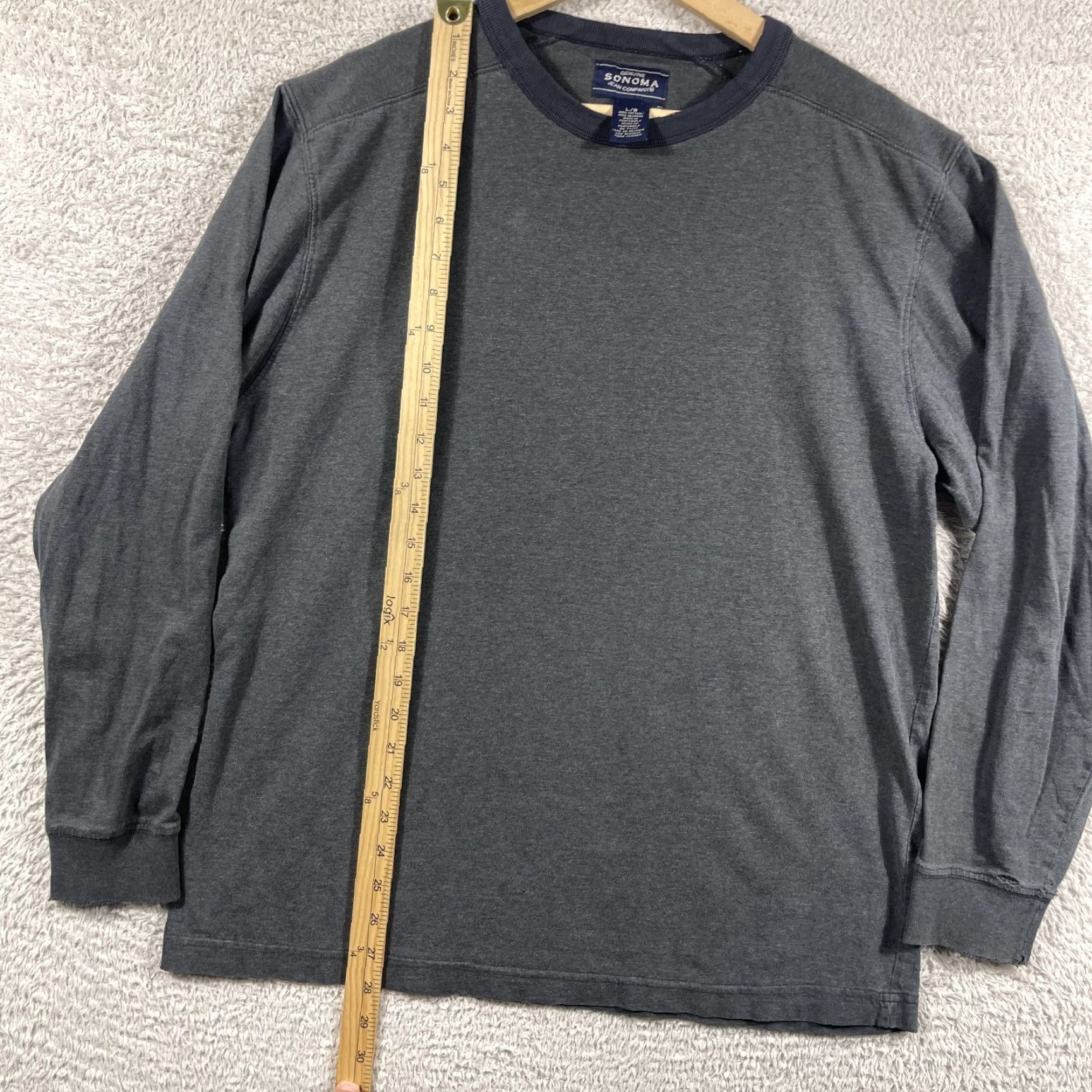 Vintage VINTAGE Sonoma T-Shirt Mens Large Black Long Sleeve Y2K Grunge Faded Classic Cobain Size US L / EU 52-54 / 3 - 5 Thumbnail