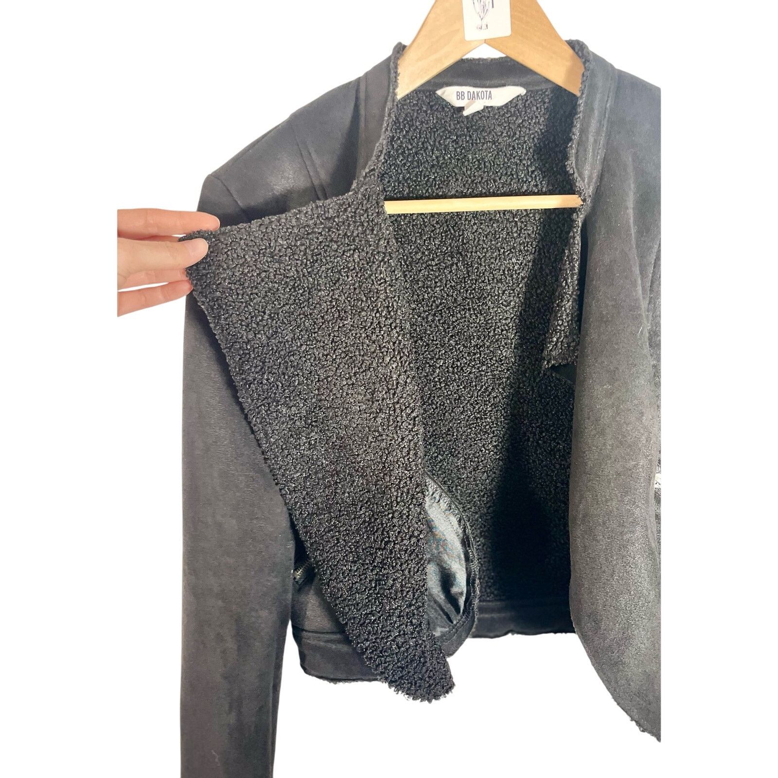 BB Dakota BB Dakota Womens Faux Suede "Suede Me, Love You Jacket" Size XS / US 0-2 / IT 36-38 - 9 Thumbnail