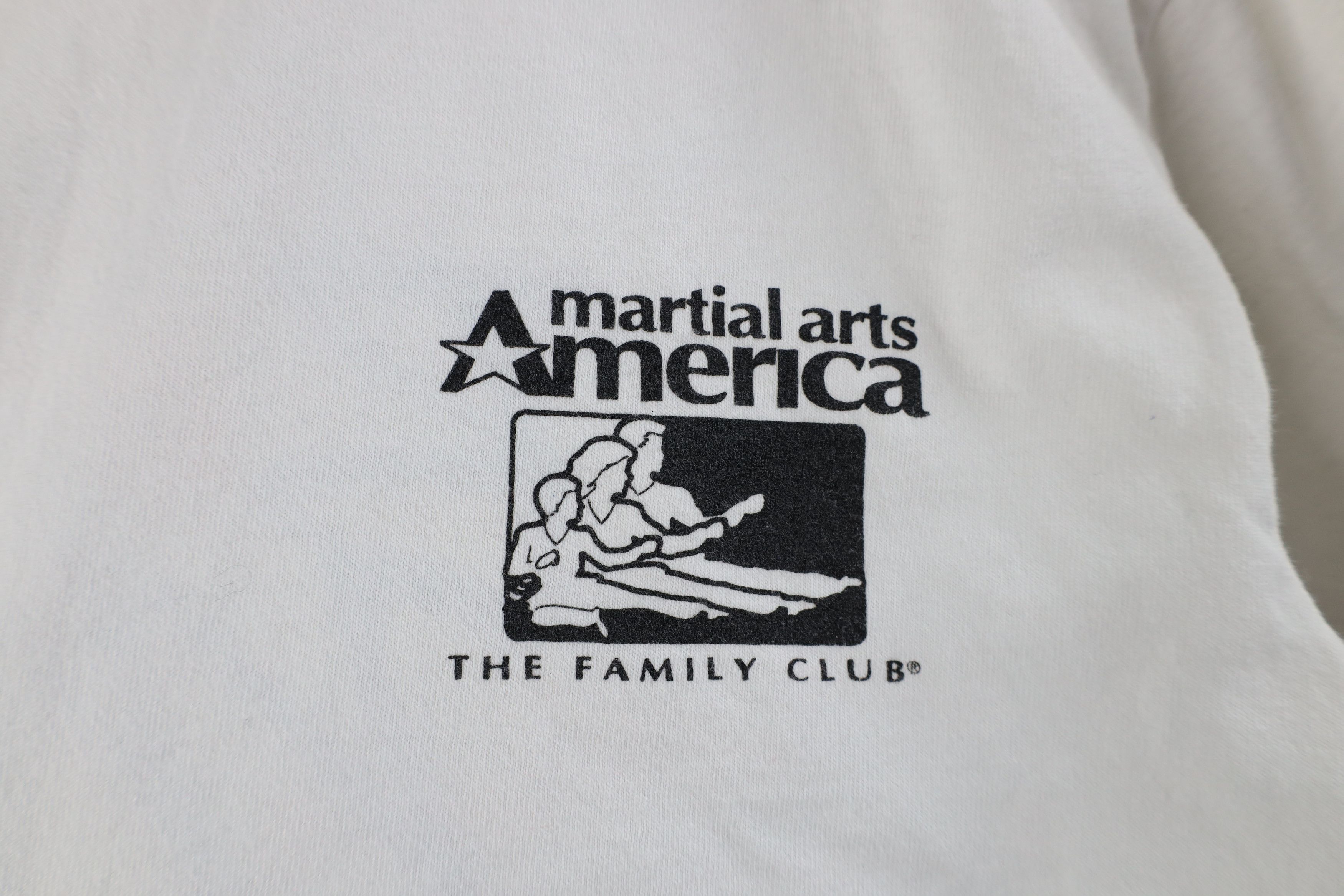 Vintage Vintage 90s Martial Arts America Jiu Jitsu T-Shirt White Size US M / EU 48-50 / 2 - 4 Thumbnail