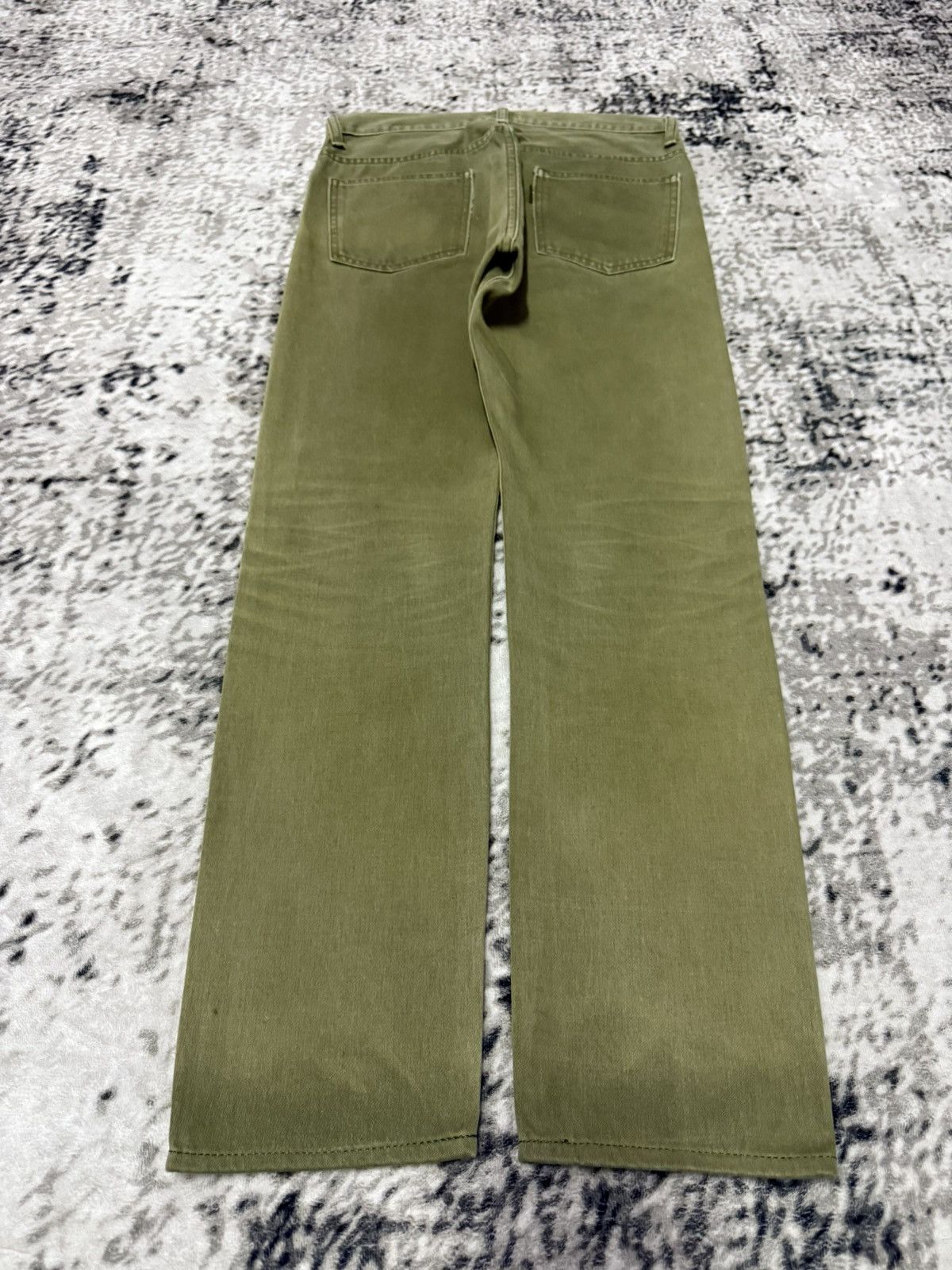 Kapital Vintage Kapital Sun Faded Green Slim Jeans Size US 29 - 2 Thumbnail