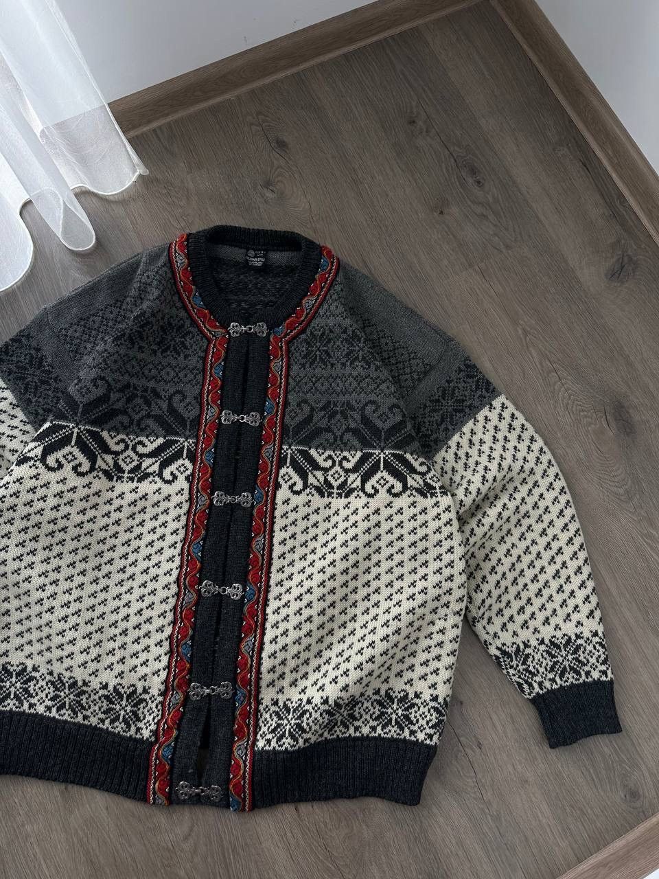 Dale Of Norway × Vintage Vintage Nordman Land 80’s Wool Cardigan Claps Sweater Size US L / EU 52-54 / 3 - 8 Thumbnail