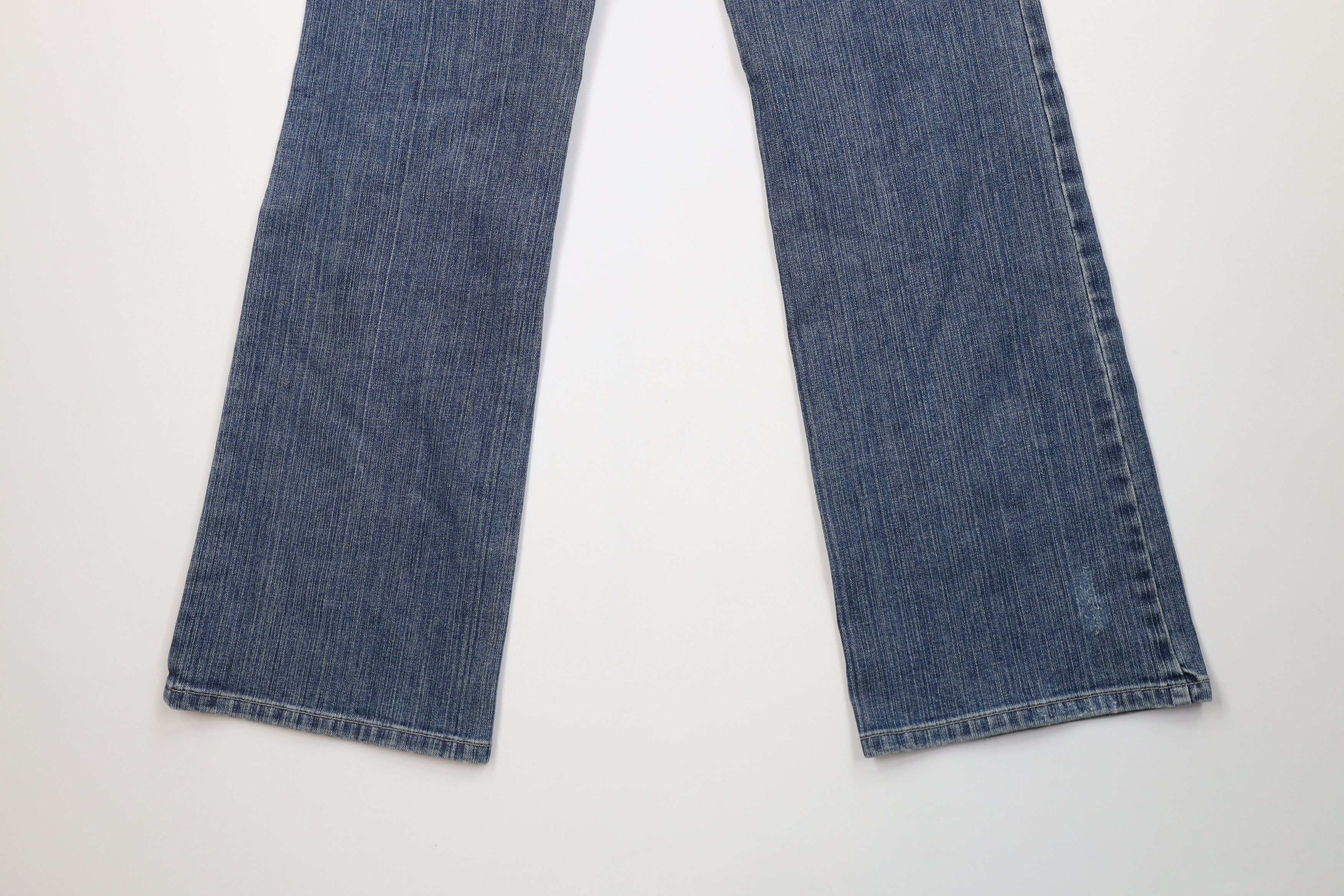 Vintage Vintage Y2K Babydoll Streetwear Wide Leg Denim Jeans Blue Size 32" / US 10 / IT 46 - 13 Thumbnail