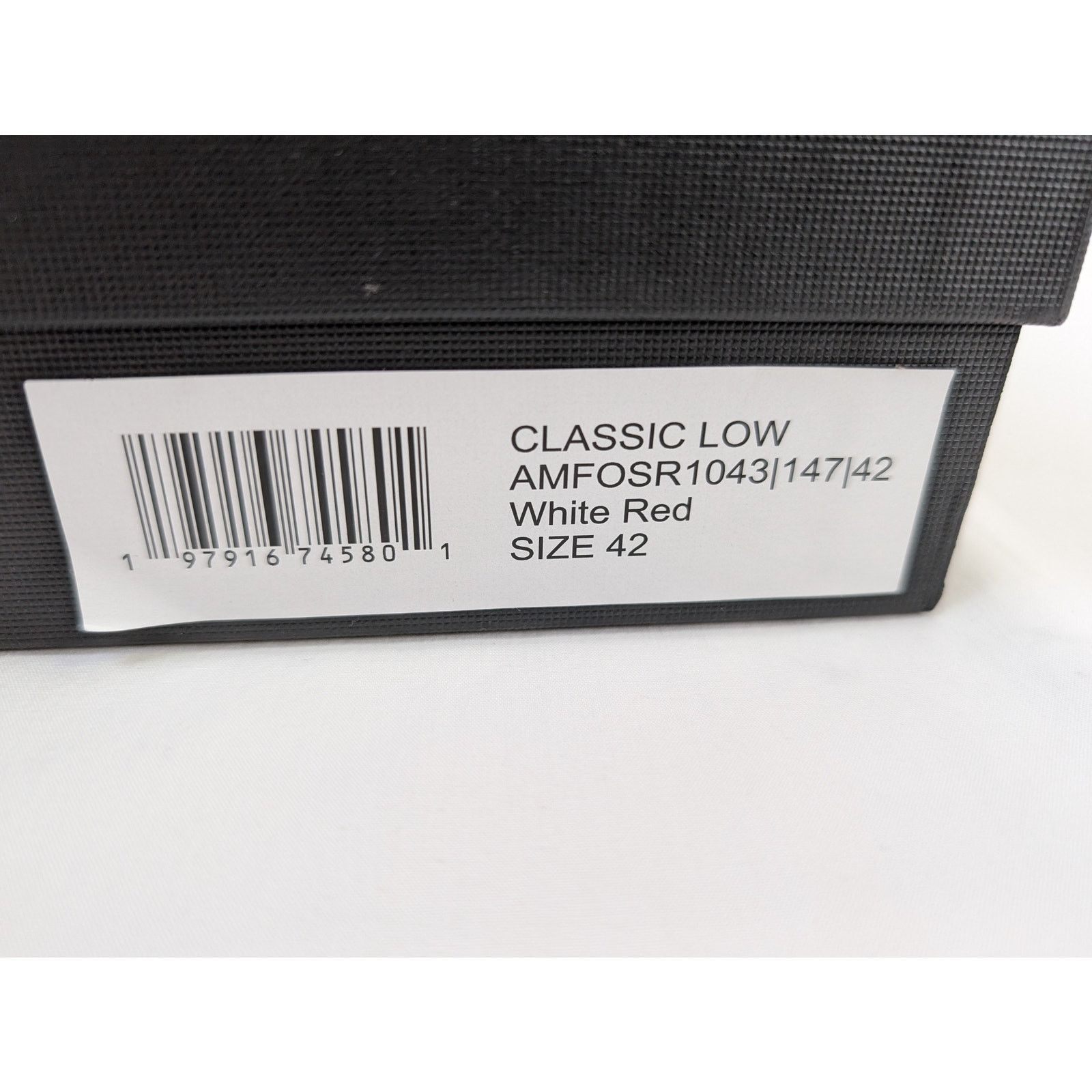 Amiri o1rshd1 Classic Low top Sneakers in White/Red Size US 9 / EU 42 - 21 Thumbnail