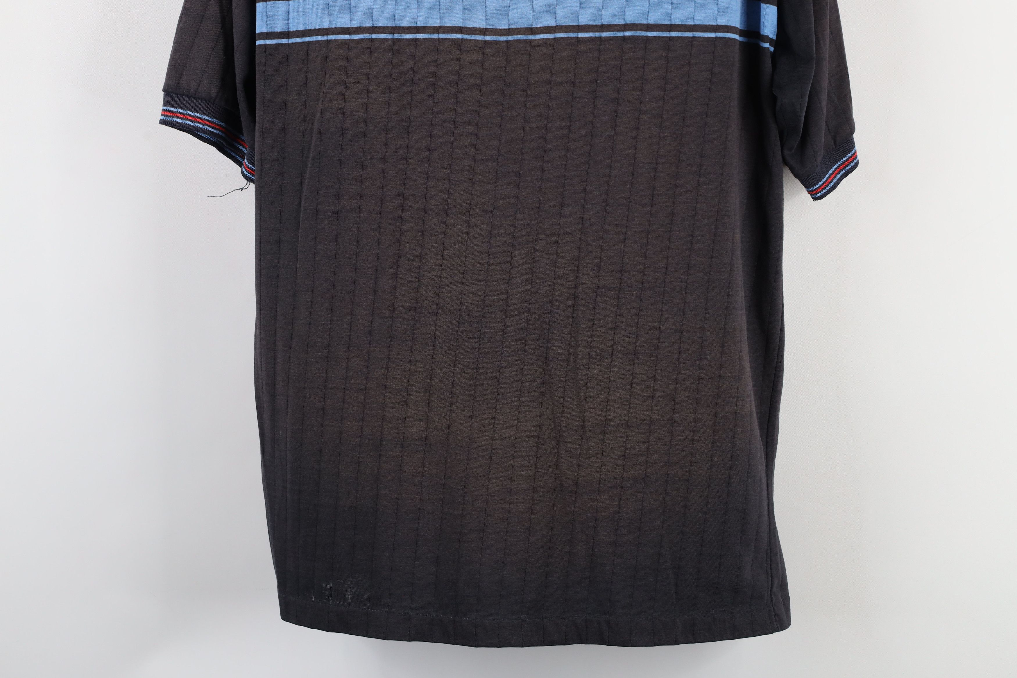 Vintage Vintage 70s Streetwear Sun Faded Striped Collared Polo USA Size US L / EU 52-54 / 3 - 12 Thumbnail