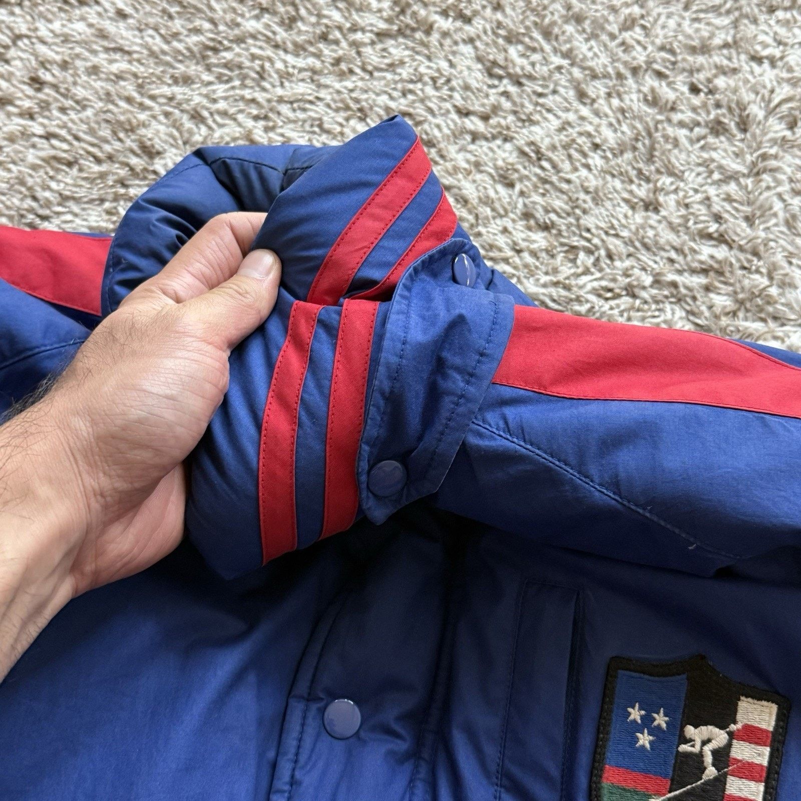 Polo Ralph Lauren × Ralph Lauren × Vintage Polo Ralph Lauren Blue Jacket Puffer Suicide Skier Downhill Size US L / EU 52-54 / 3 - 8 Thumbnail