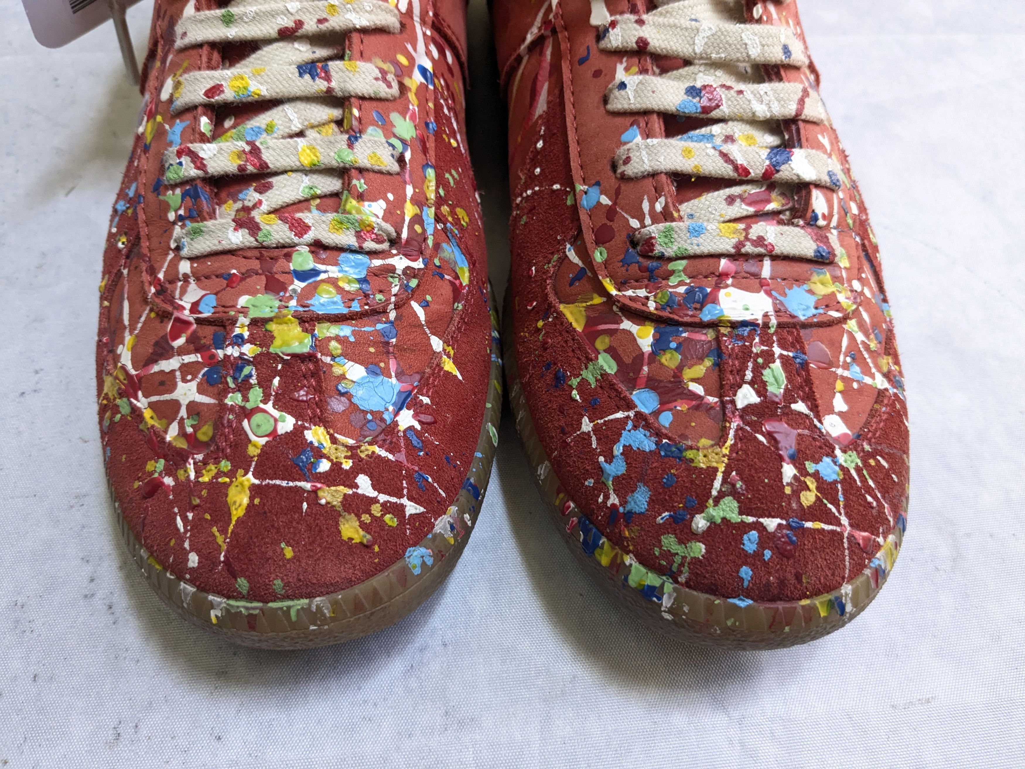 Maison Margiela Maison Margiela Replica GAT Red Paint Splatter 9 42 High Top Size US 9 / EU 42 - 3 Thumbnail